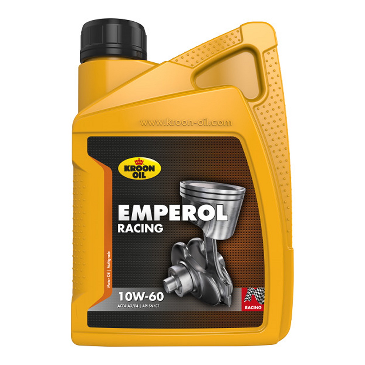 Олива моторна EMPEROL RACING 10W-60 1л СИНТ EMPEROL RACING 10W60 1L (API SL/CF, ACEA A3/B4) KROON OIL (20062) Kroon Oil фото 3