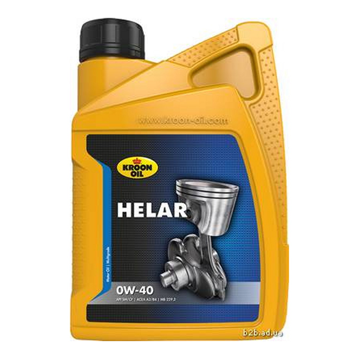 Олива моторна HELAR 0W-40 1л СИНТ HELAR 0W40 1L (API SM/CF, ACEA A3/B4, MB 229.3, VW 502.00/50 KROON OIL (02226) Kroon Oil фото 3