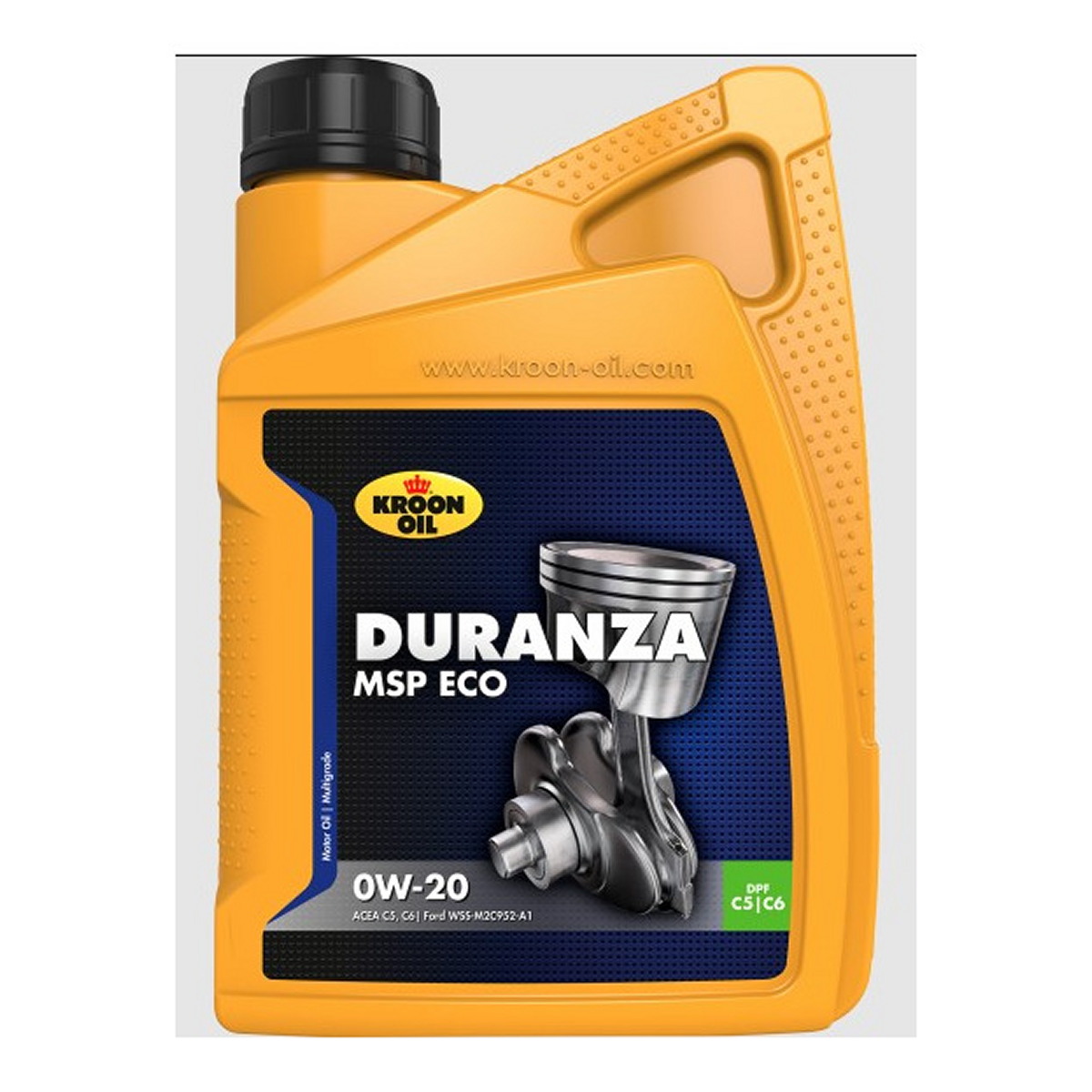 Олива моторна DURANZA MSP ECO 0W-20 1л DURANZA MSP ECO 0W-20 1L KROON OIL (37125) Kroon Oil фото 3
