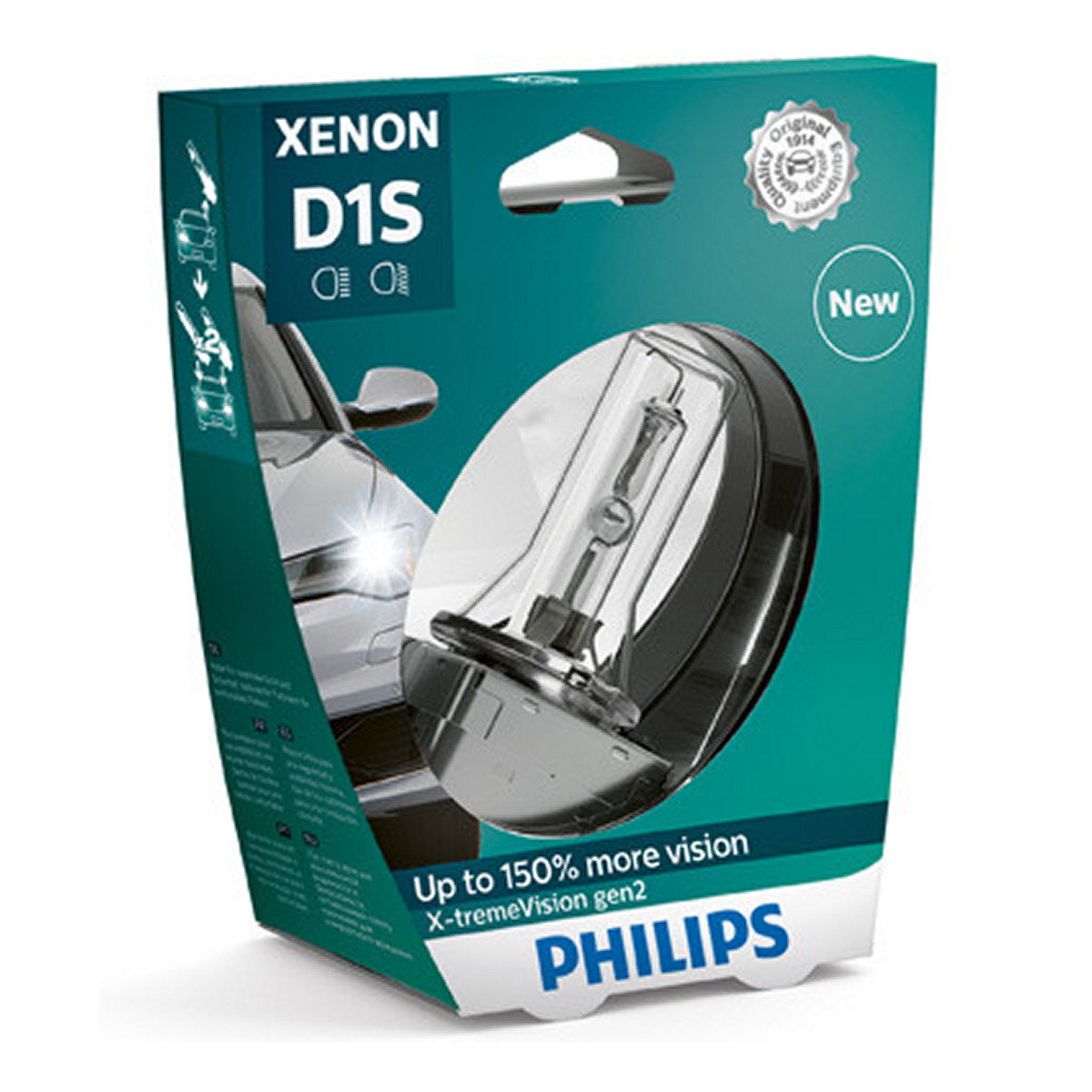 Автолампа ксенонова D1S 85V 35W PK32D-2 / X-TREME VISION GEN2 - НА 150% ЗБІЛЬШЕНИЙ СВ PHILIPS (85415XV2S1) Philips фото 3