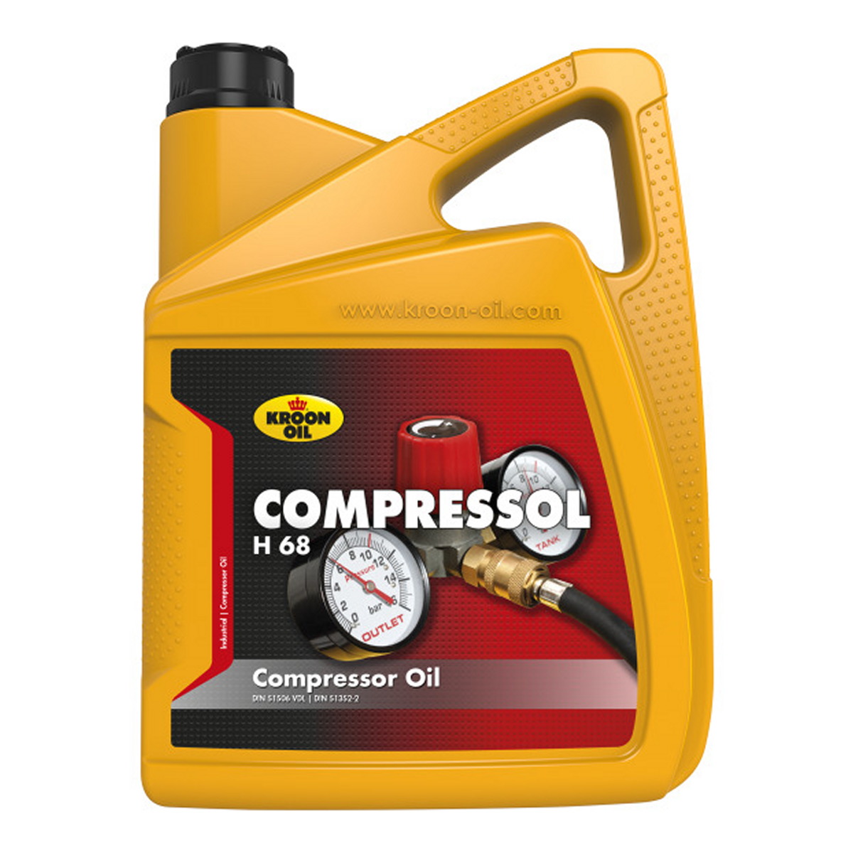 Олива компресорна Compressol H68 5л 5 LT CAN KROON-OIL COMPRESSOL H68 KROON OIL (02320) Kroon Oil фото 3