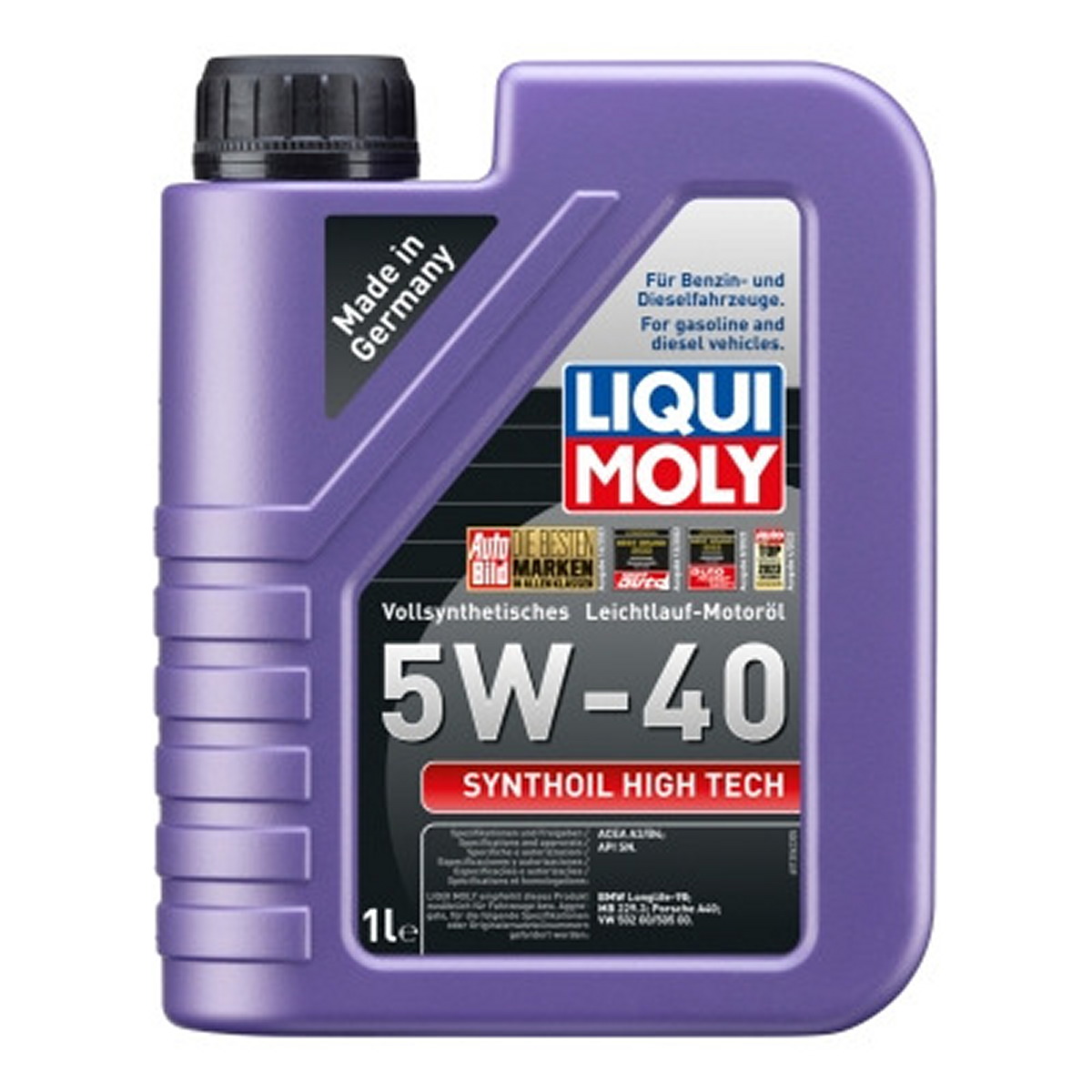 Олива моторна Synthoil High Tech 5W-40 1л LIQUI MOLY (1855) Liqui Moly фото 3