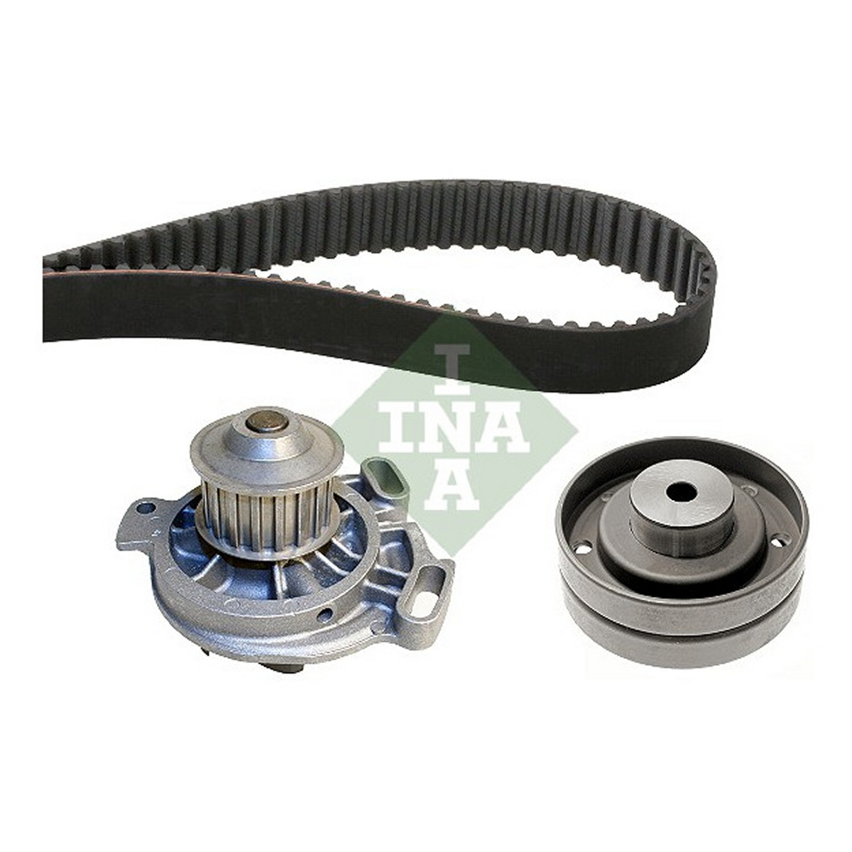Комплект ГРМ + помпа VW T4 2.4D/2.5 90-03, 57/81kw (26.5x122z) Schaeffler INA фото 11