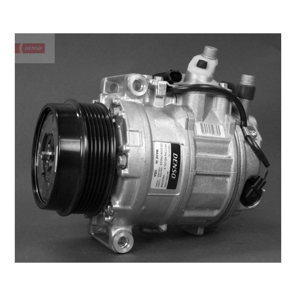 Компресор кондиціонера MERCEDES W211 E CLASS (211) M112,113 01-02 > 7SEU17C R134A DENSO (DCP17039) Denso фото 8