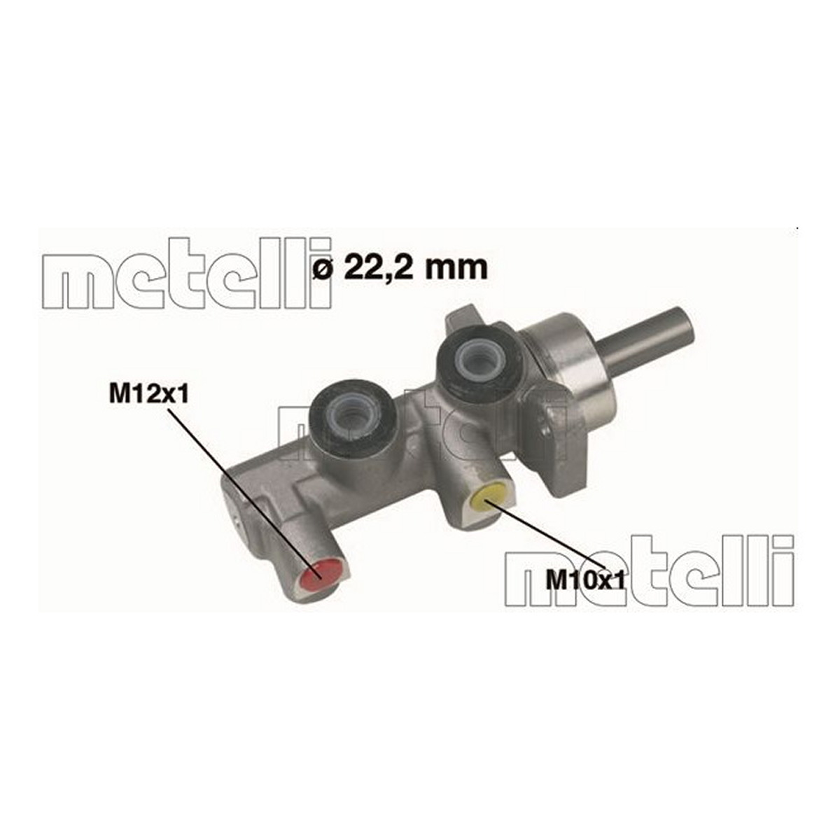 Циліндр гальмівний головний D=22.2 OPEL ASTRA F (56_, 57_) 09/91-09/98 / OPEL ASTRA F CLASSIC METELLI (05-0229) Metelli фото 3