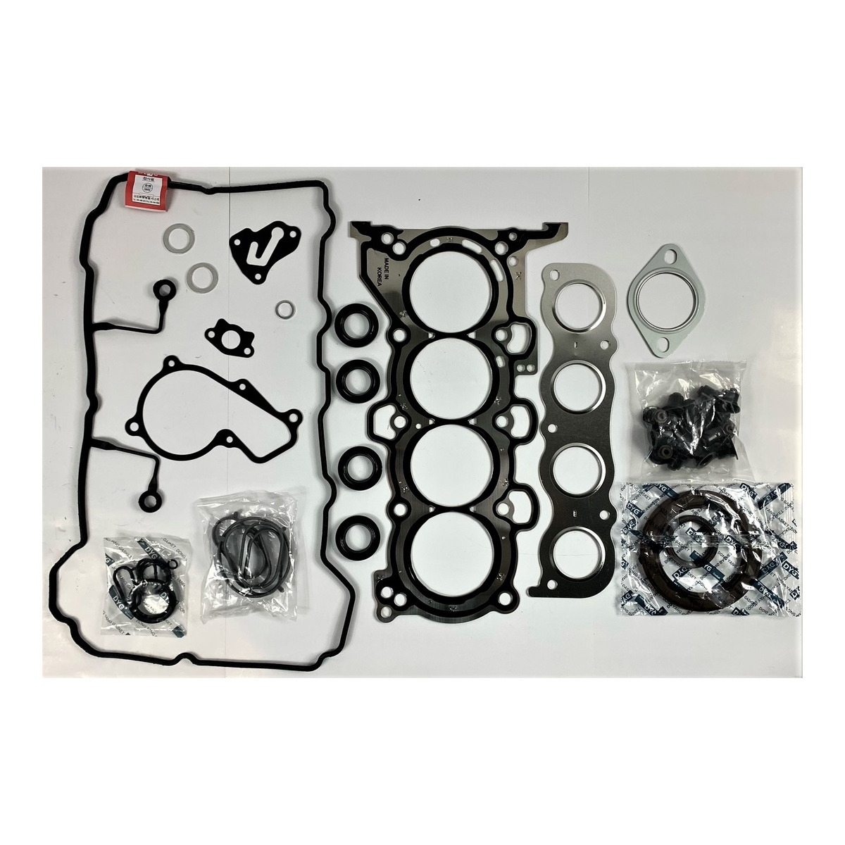 Комплект прокладок з різних матеріалів FULL SET HYUNDAI/KIA 1.8/2.0 G4NA/G4NB/G4NC/G4NU 11- METALIC DYG (209102EA00M) DYG фото 3