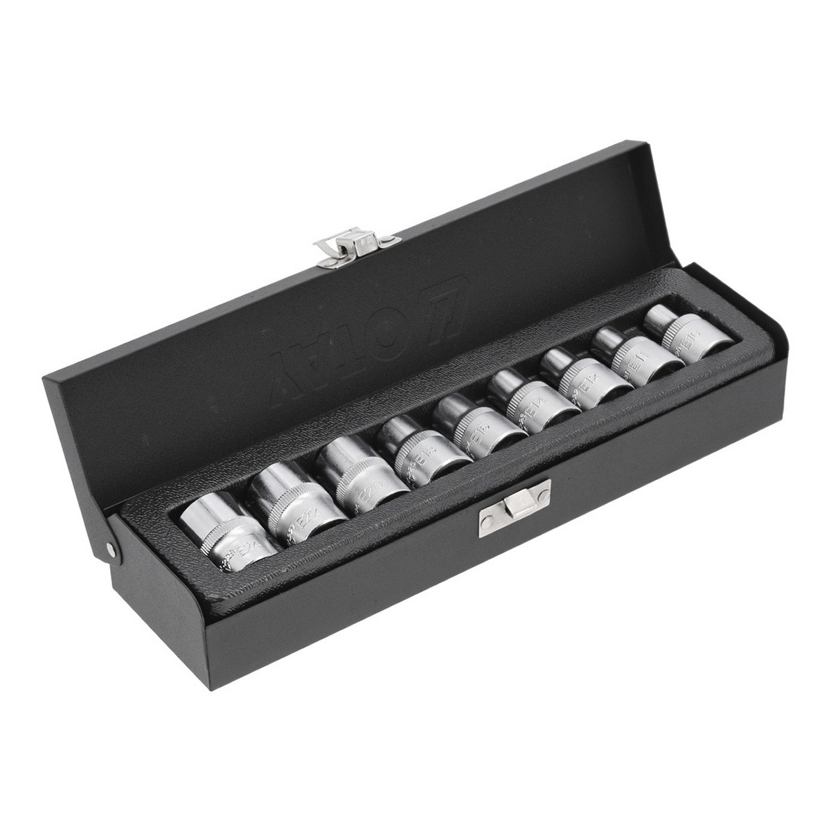 Набір торцевих головок 1/2", TORX, 9 шт., розміри: E10, E11, E12, YATO (YT-0521) Yato фото 3
