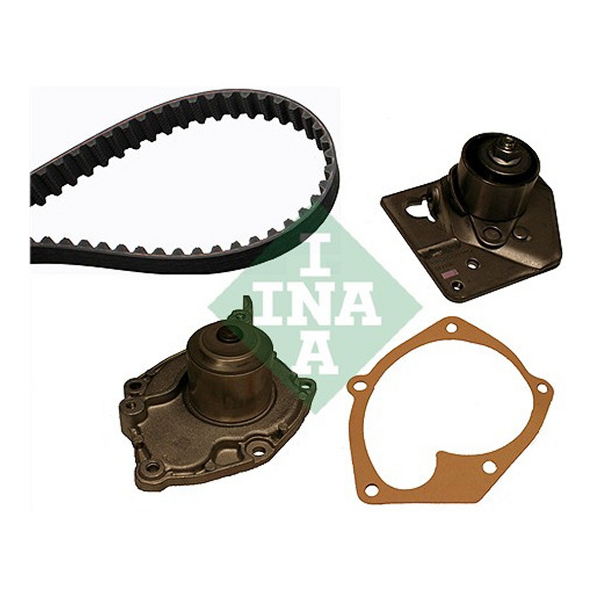 Комплект ГРМ + помпа Nissan Primera 1.9dCi 11.02-, 85/88kw, F9Q Schaeffler INA фото 5