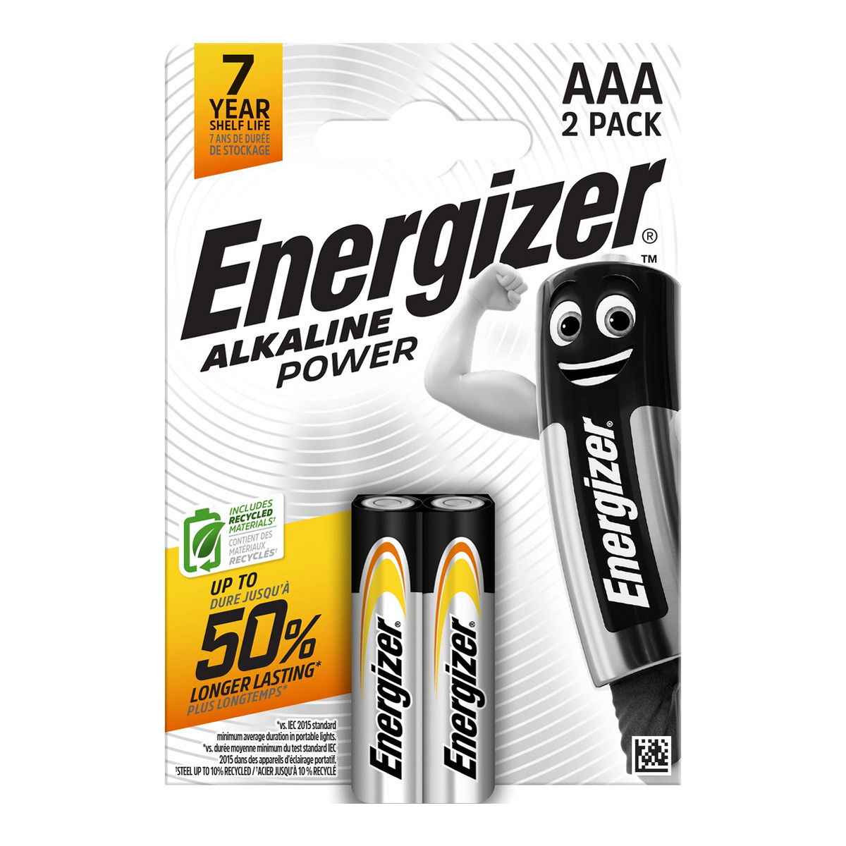 Батарейка LR03 AAA - ENERGIZER ALKALINE POWER 1.5V / 2 шт. блісте (LR03AP) Energizer фото 3