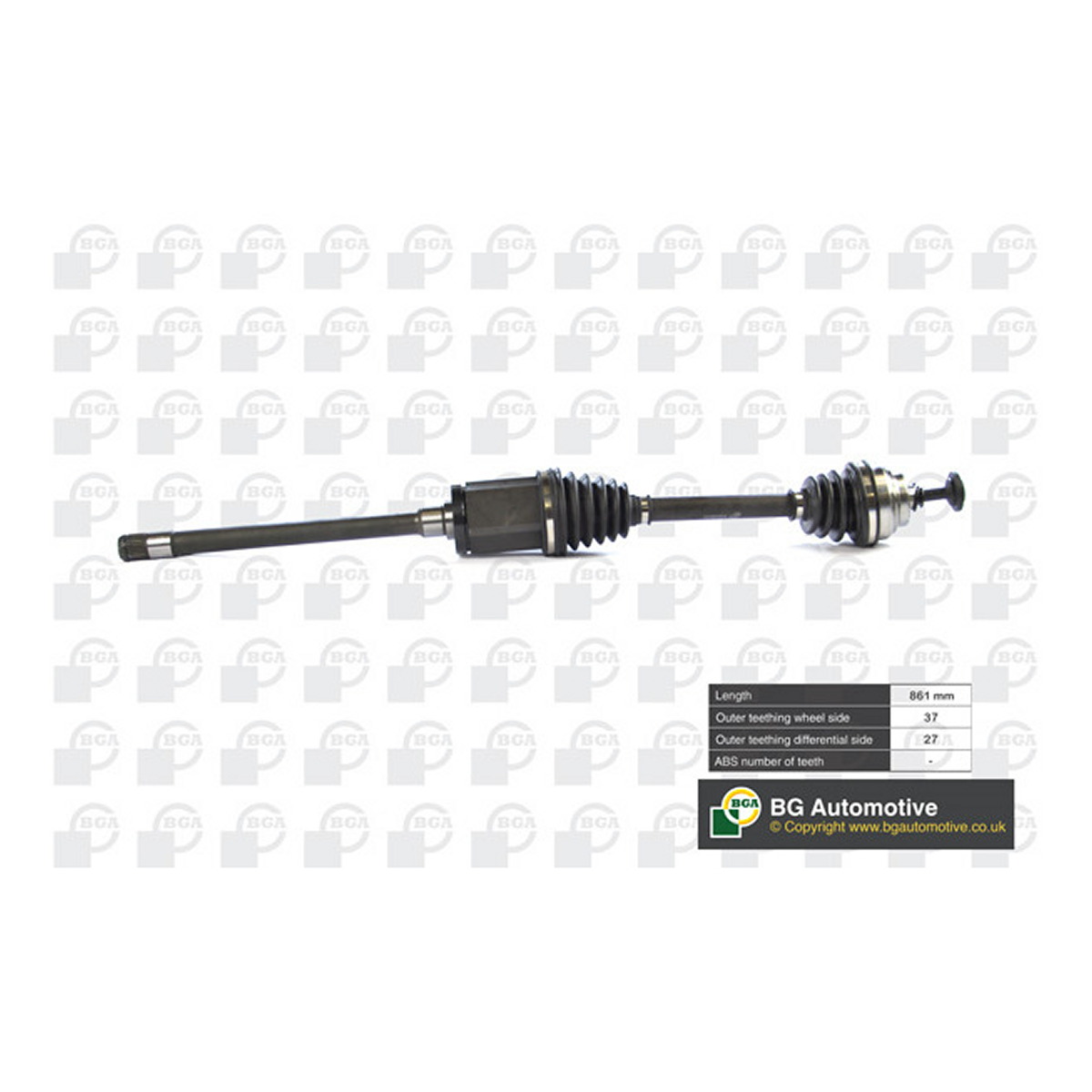Піввісь BMW 6 3 13-18; BMW 6 3 13-18; BMW 6 3 12-17; BMW 6 3 13-17; BMW 6 BGA (DS0903R) BGA фото 3