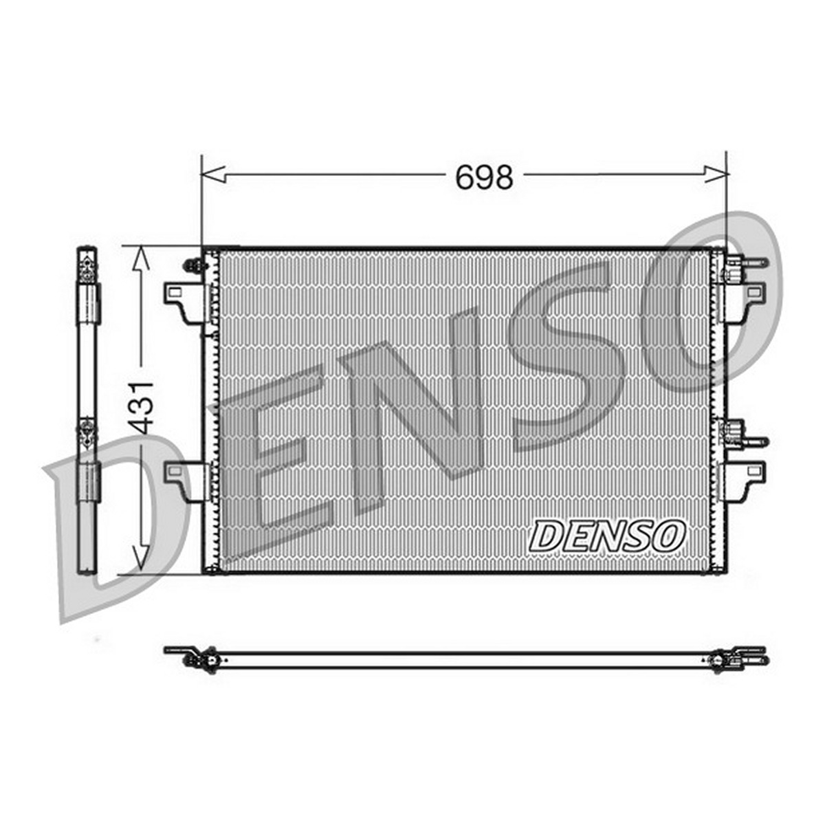 Конденсер кондиціонера RENAULT ESPACE IV (JK0/1_) 2.2 2002.11 - 2006.08 2.2 DCI (JK0H) G DENSO (DCN23022) Denso фото 3