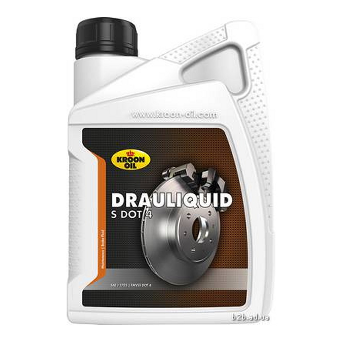 Рідина гальмівна DRAULIQUID-S DOT 4 BRAKEFLUID 1л DRAULIQUID-S DOT4 1L (12 X 1L) ТОЧКА КИПІННЯ 261°C KROON OIL (04206) Kroon Oil фото 3