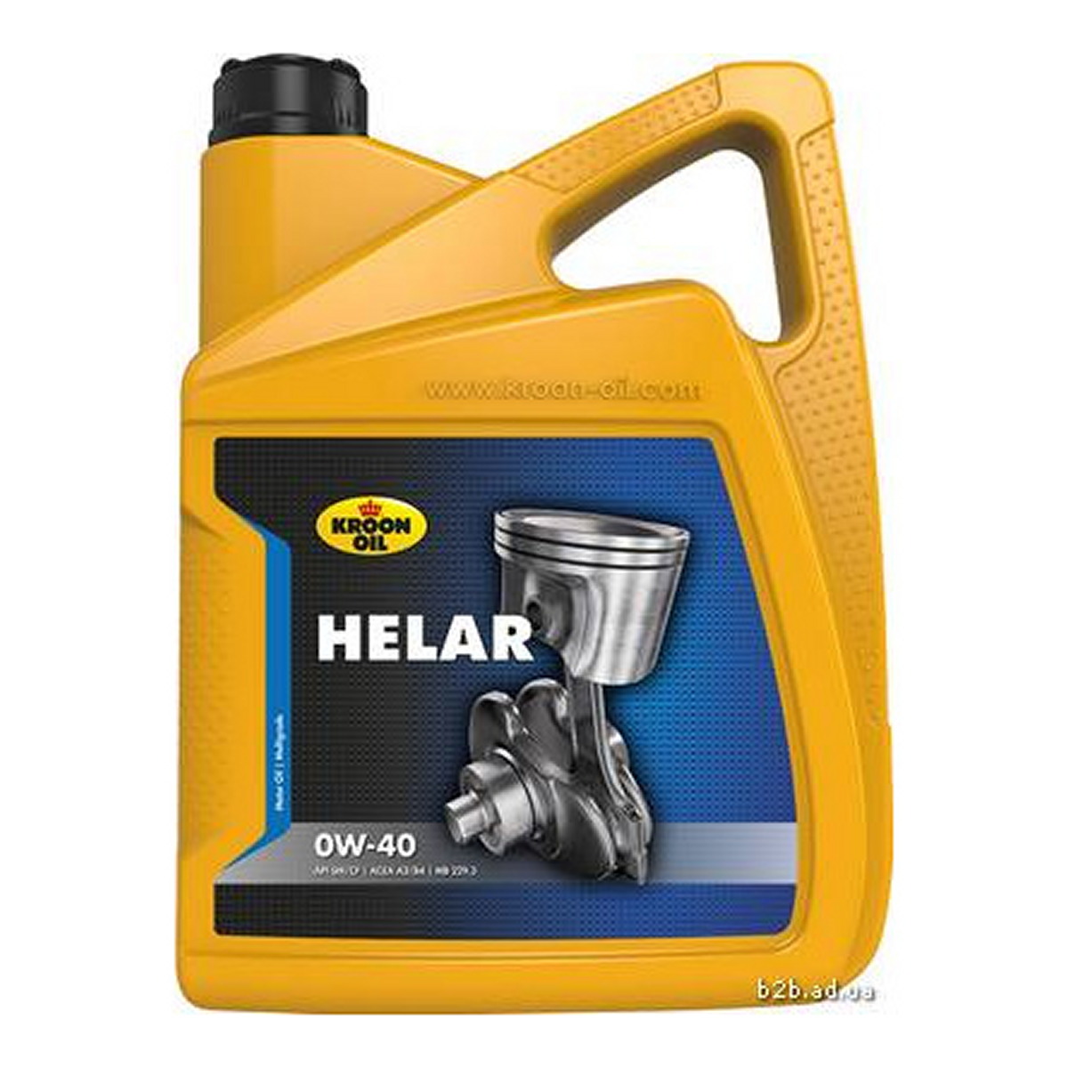 Олива моторна HELAR 0W-40 5л СИНТ HELAR 0W40 5L (API SM/CF, ACEA A3/B4, MB 229.3, VW 502.00/50 KROON OIL (02343) Kroon Oil фото 3