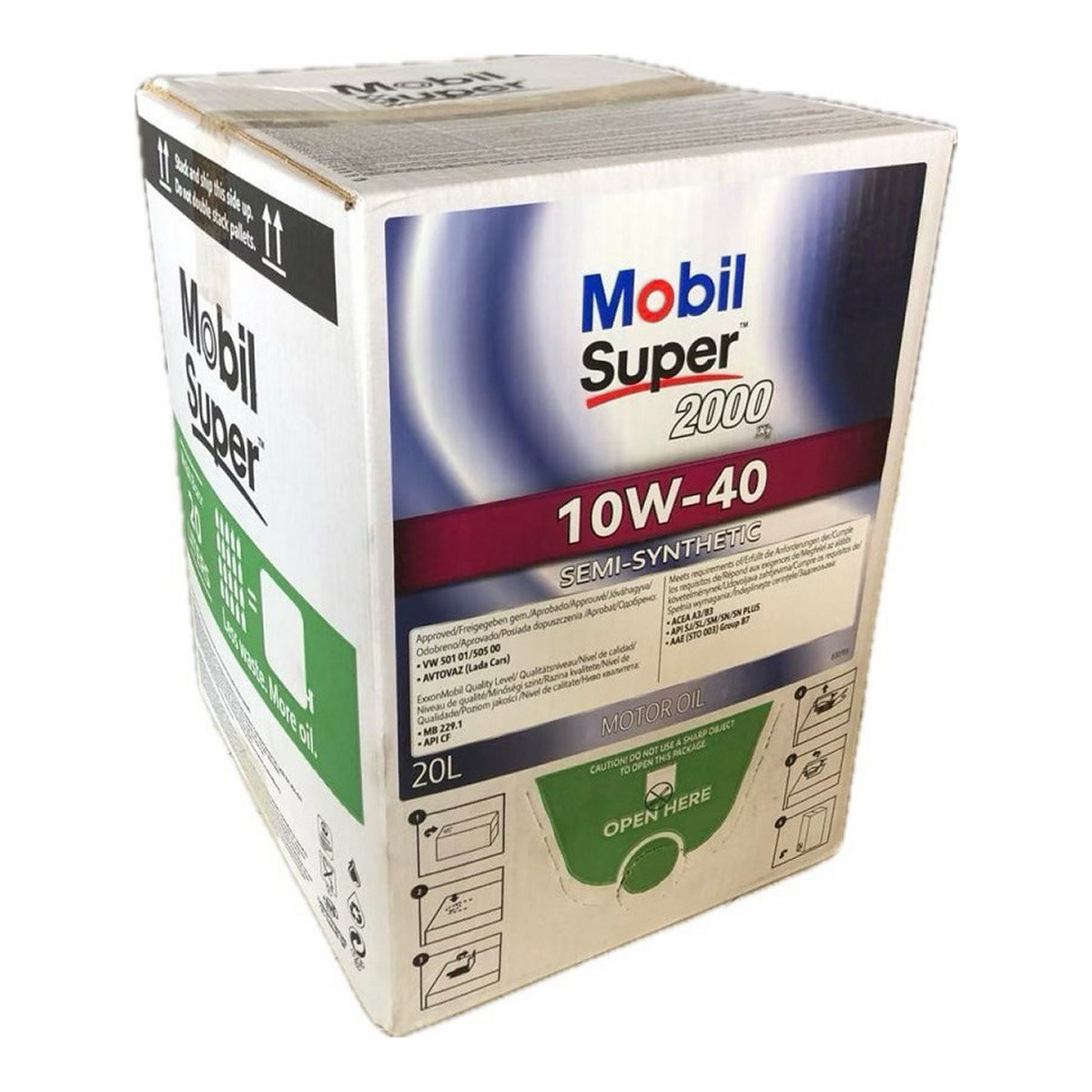 Олива моторна SUPER 2000 10W40 20л SUPER 2000 10W40 20Л MOBIL (10W40 2000 20L) Mobil фото 3