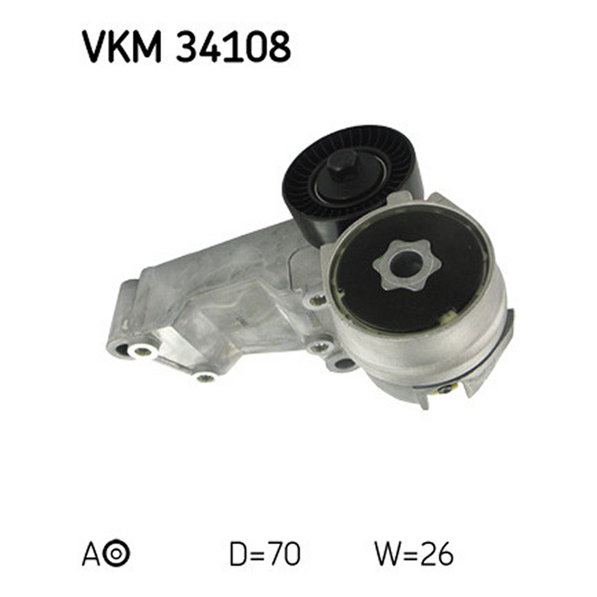 Натягувач поліклинового ременя FORD FOCUS I, TOURNEO CONNECT, TRANSIT CONNECT, SAAB 9-5 1.8D/2.2D 08.98-12.13 фото 4
