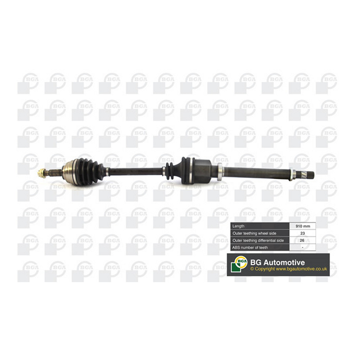 Піввісь RENAULT MEGANE 2009-2011 BGA (DS7332RA) BGA фото 3