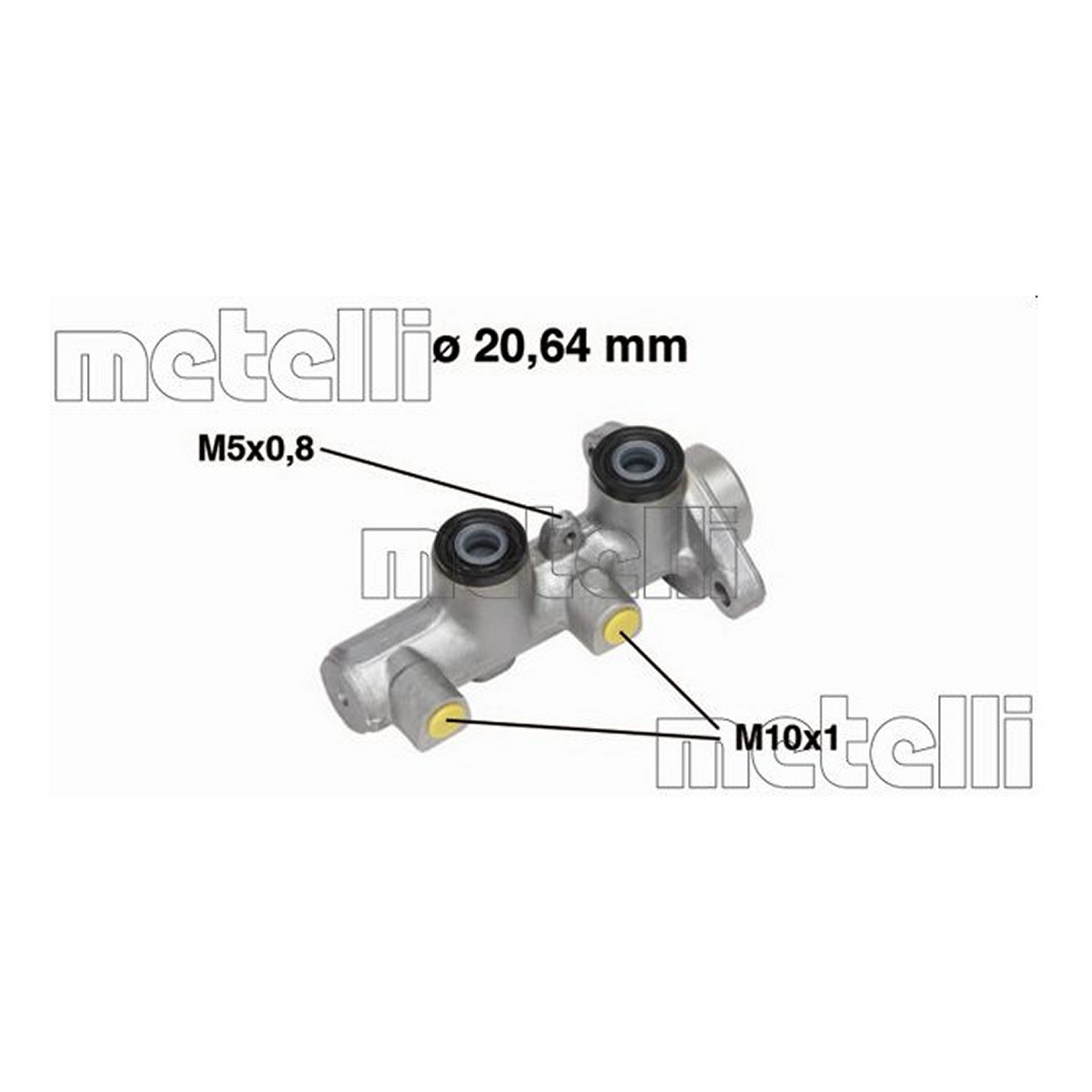 Циліндр гальмівний головний D=20.64 DAEWOO MATIZ (KLYA) 09/98-> METELLI (05-0514) Metelli фото 3
