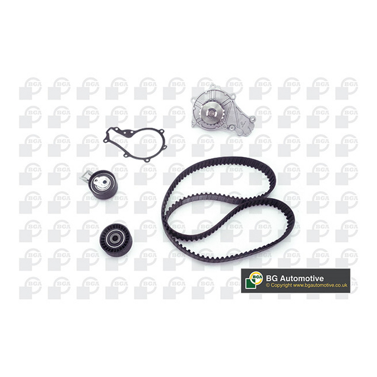 Роликовий модуль натягувача ременя (ролик, ремінь, помпа) FORD FIESTA VI (CB1, CCN) 1.4 TDCI/2008.06 - 2017.04 BGA (TB1418CPK) BGA фото 3