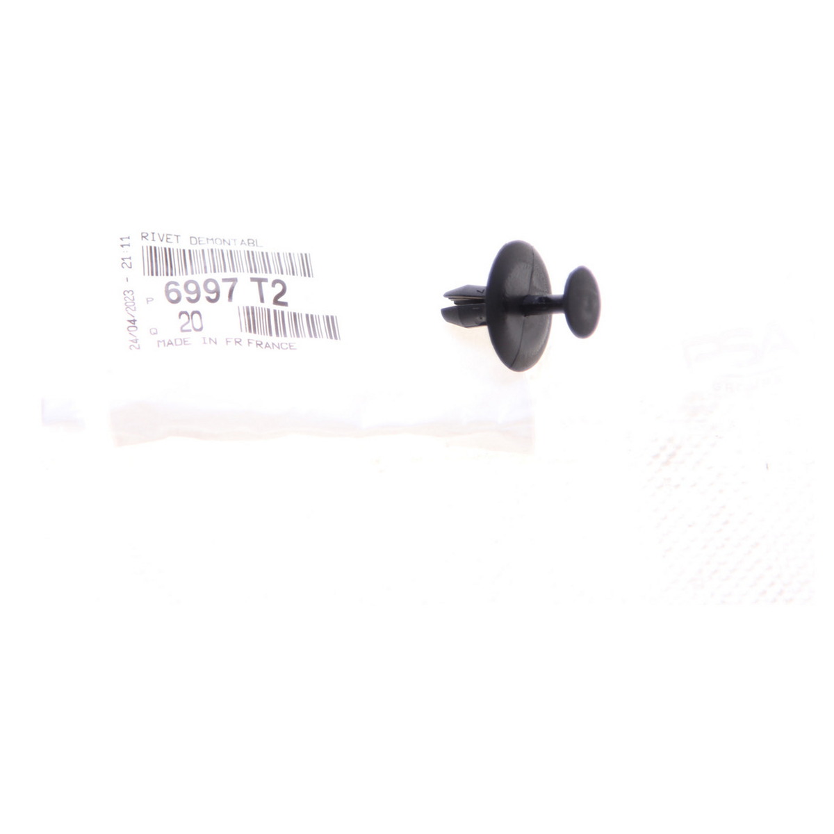 Кліпса пластикова EXPANDING RIVET/КРАТН. Х20 PSA (6997.T2) PSA фото 3