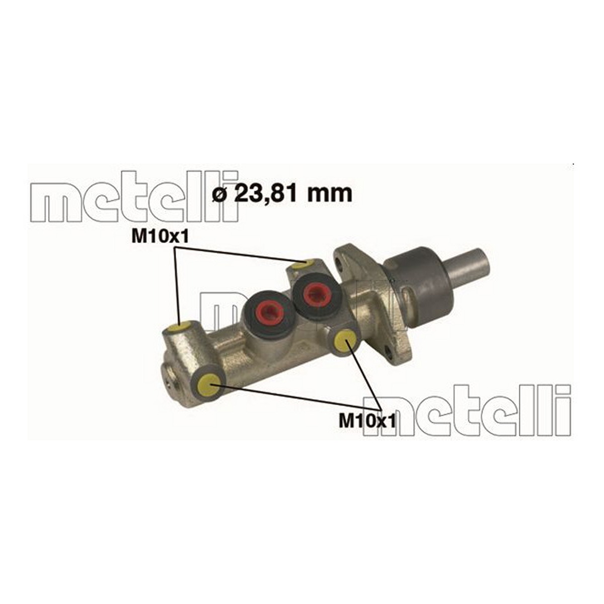 Циліндр гальмівний головний D=23.81 RENAULT ESPACE II (J/S63_) 01/91-10/97 / RENAULT LAGUNA I METELLI (05-0222) Metelli фото 3