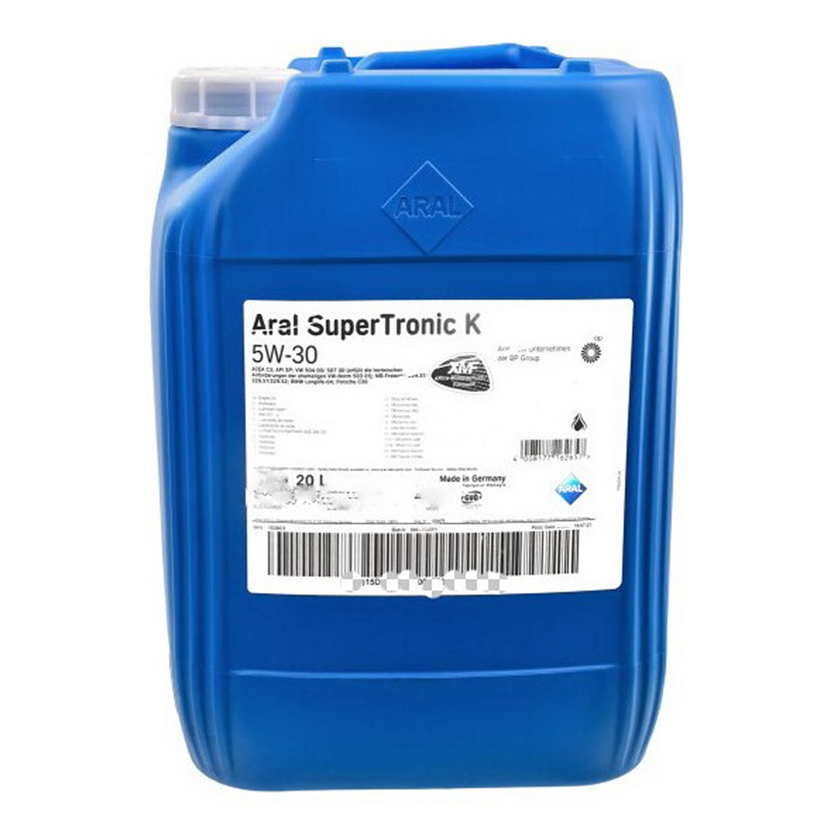 Олива моторна SuperTronic K 5W-30 20л SUPERTRONIC K 5W-30 20L ARAL (5W30 SU TR K 20L) Aral фото 3