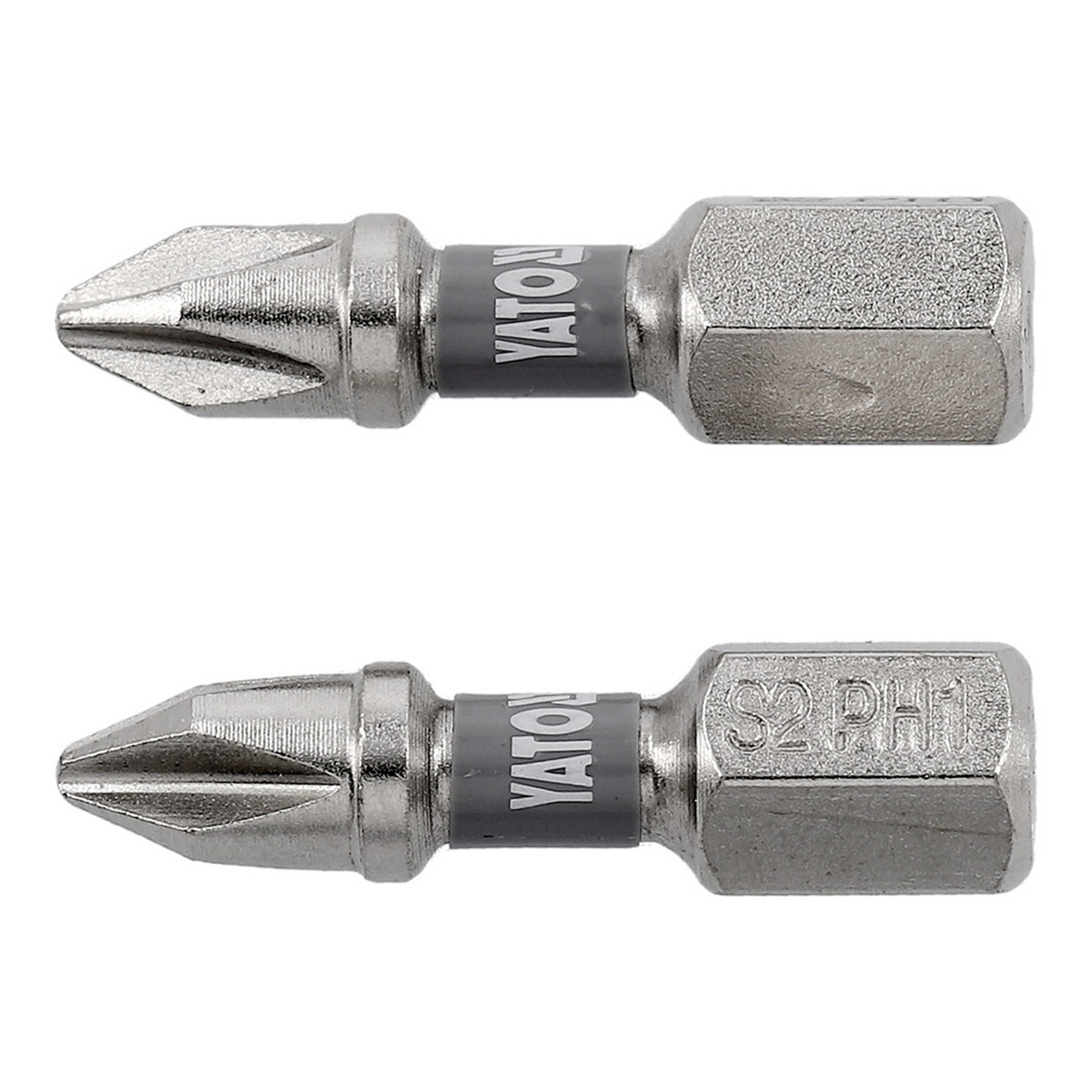 Біта 1/4"Х25 мм, PH1, 2ШТ, сталь S2; нікельована YATO (YT-78000) Yato фото 3