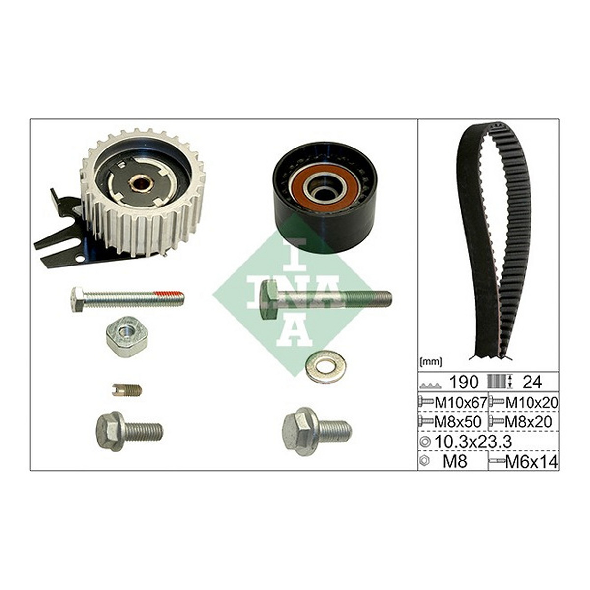 Комплект ГРМ Opel Astra/Fiat Grande Punto 1.9CDTI 04- Schaeffler INA фото 11