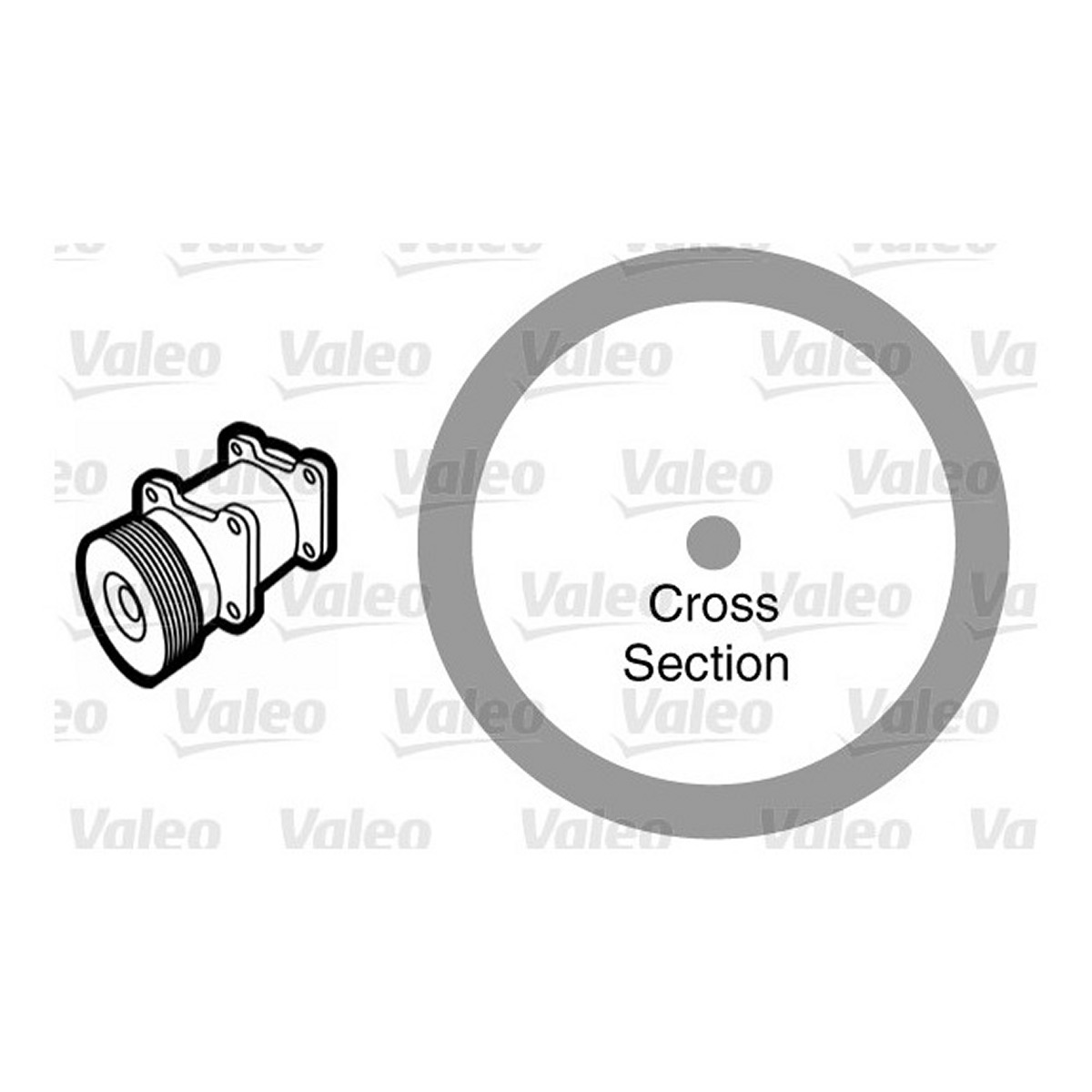 Кільце гумове ЦЕНА ЗА К-Т ІЗ 20 ШТ, 100 X 10 X 100 VALEO (509176) Valeo фото 5
