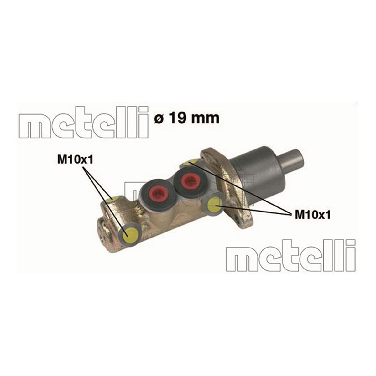 Циліндр гальмівний головний D=19.05 CITROEN AX (ZA-_) 07/86-12/98 / PEUGEOT 106 I (1A, 1C) 08 METELLI (05-0061) Metelli фото 3