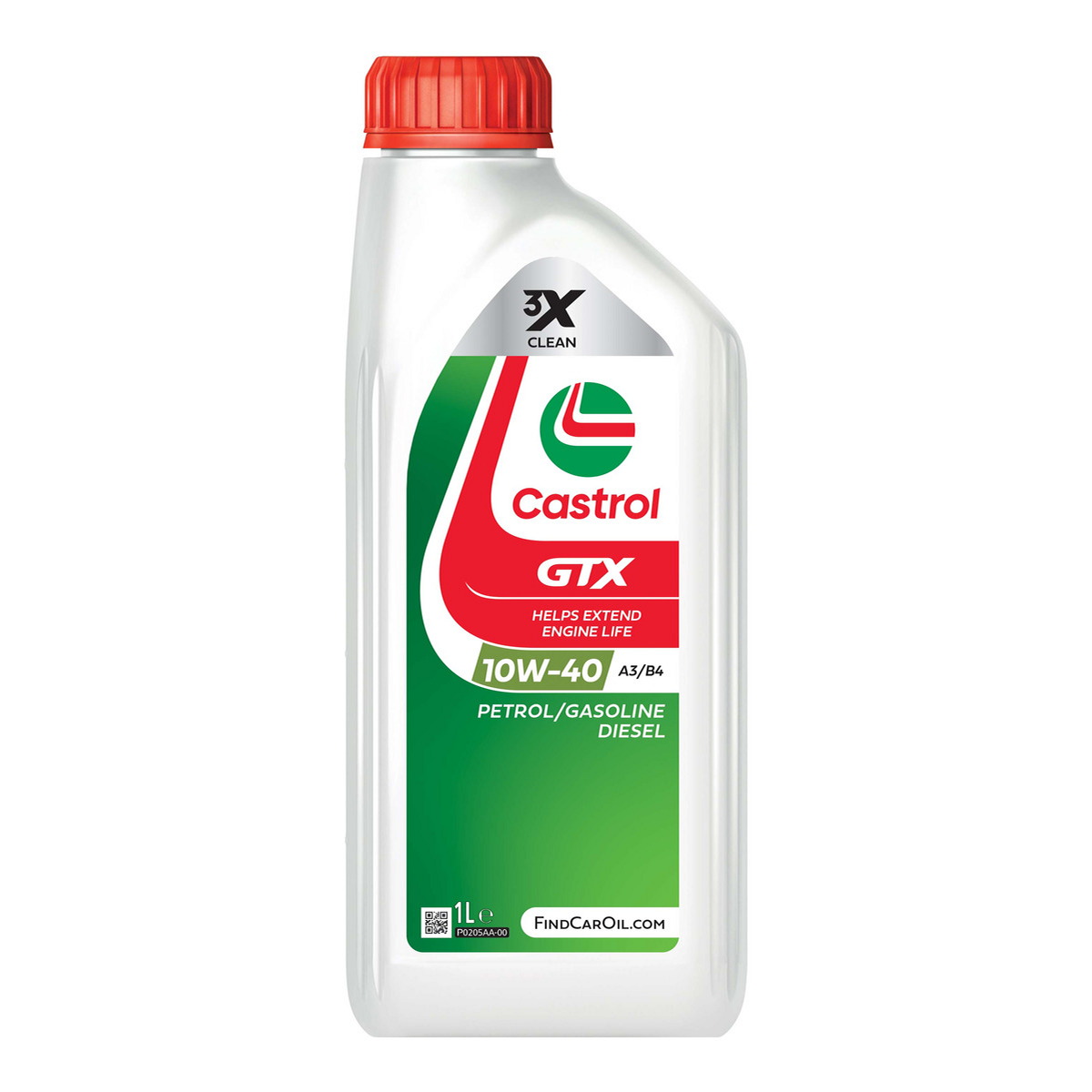 Олива моторна GTX 10W-40 1л GTX 10W40 A3/B4 12Х1L CASTROL (10W40 GTX A3B4 1L) Castrol фото 3