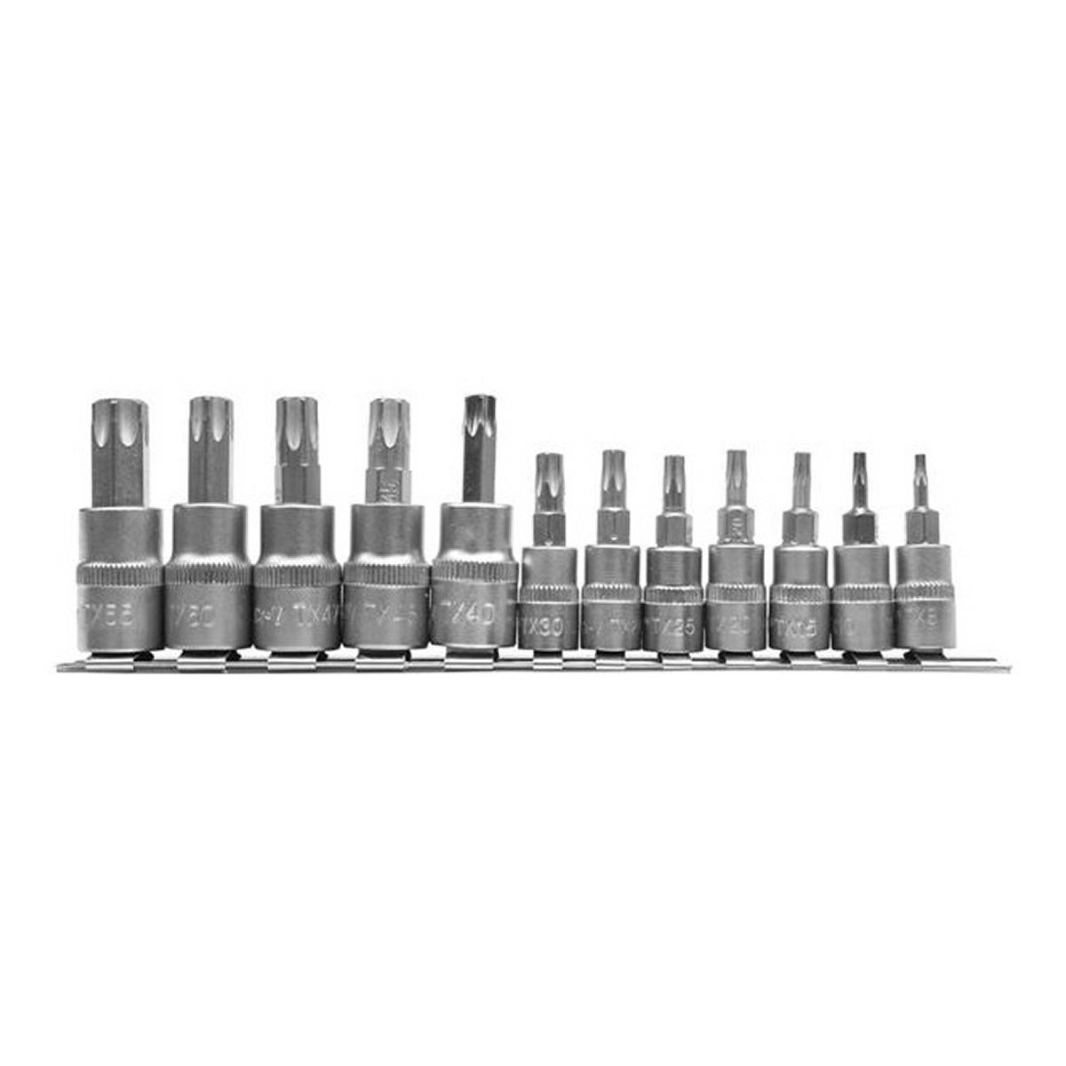 Набір торцевих головок 1/4"3/8" зі вставкою TORX 12 шт., розміри: YATO (YT-04331) Yato фото 3