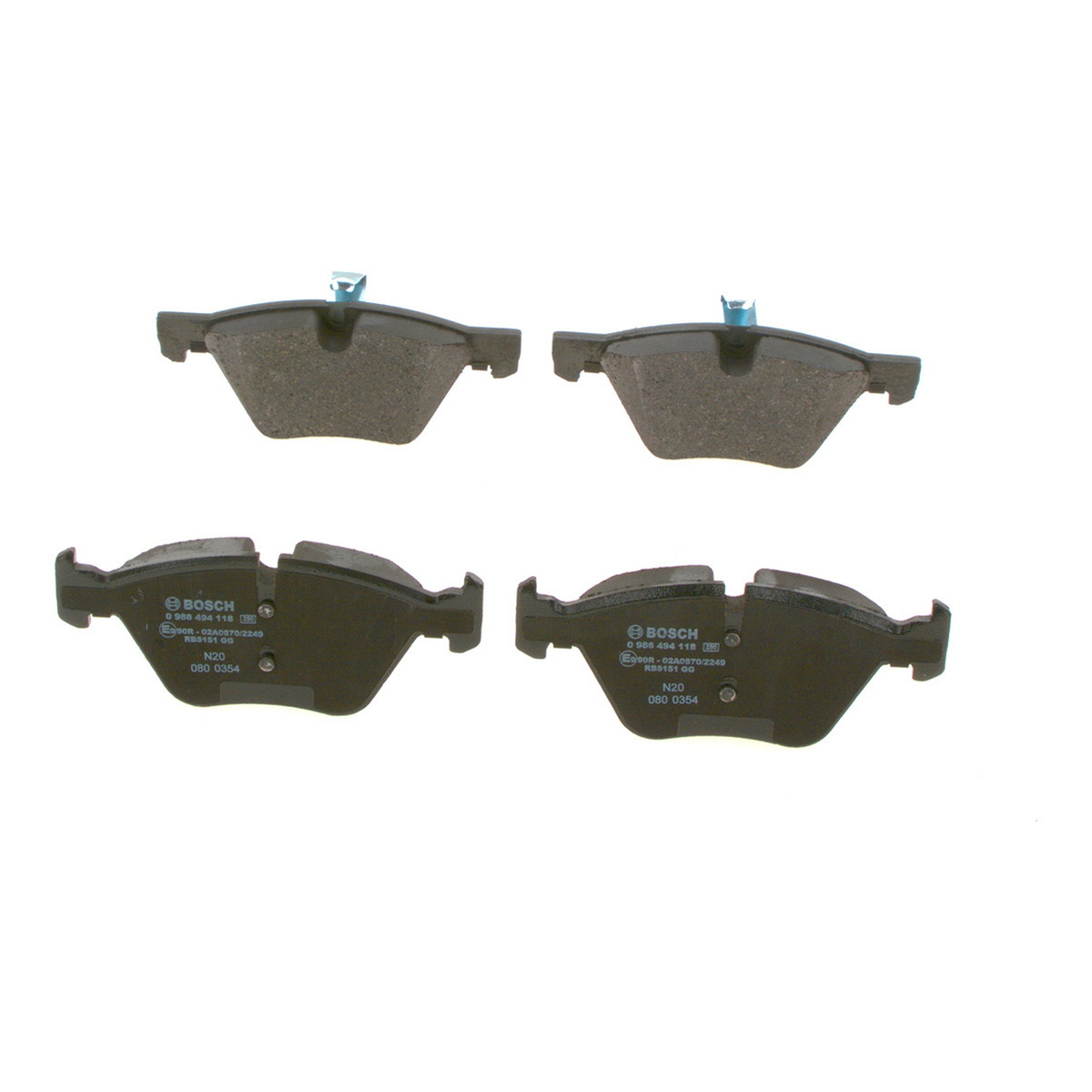 Колодки гальмівні дискові BMW X1 2009 -, Z4 2009 -, 3 2005 -, 5 2003 - BOSCH (0 986 494 118) Bosch фото 10