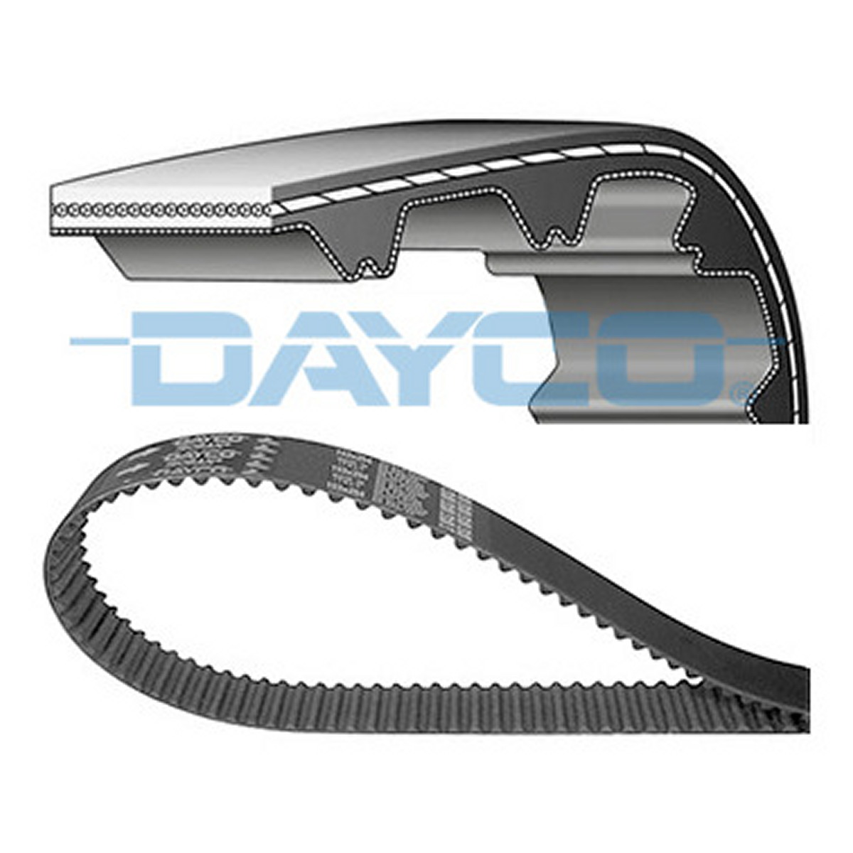 Ремінь зубчастий (довж. 60-150) HYUNDAI SONATA III (Y-3) 1.8 I/1992.07 - 2000.12 DAYCO (94695) DAYCO фото 3