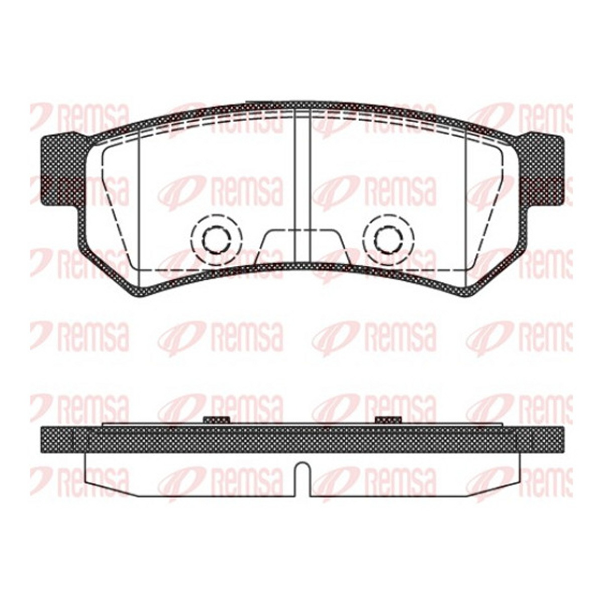 Колодки гальмівні дискові CHEVROLET LACETTI ЛІФТБЕК (J200) 1.6 2003.03-2013.03 REMSA (1048.10) Remsa фото 3