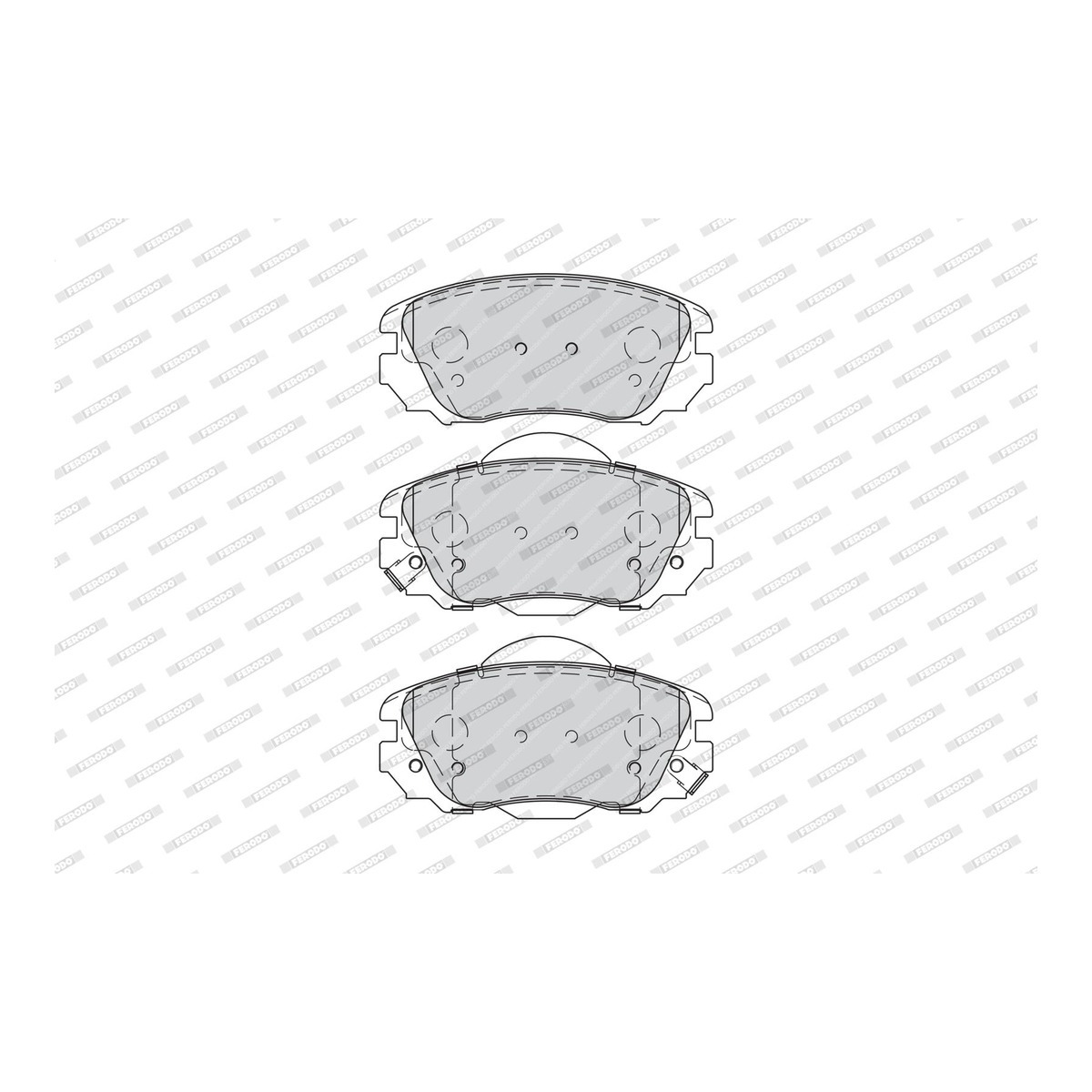Колодки гальмівні дискові CHEVROLET MALIBU (V300) 2.4 2012.01- FERODO (FDB4207) Ferodo фото 6