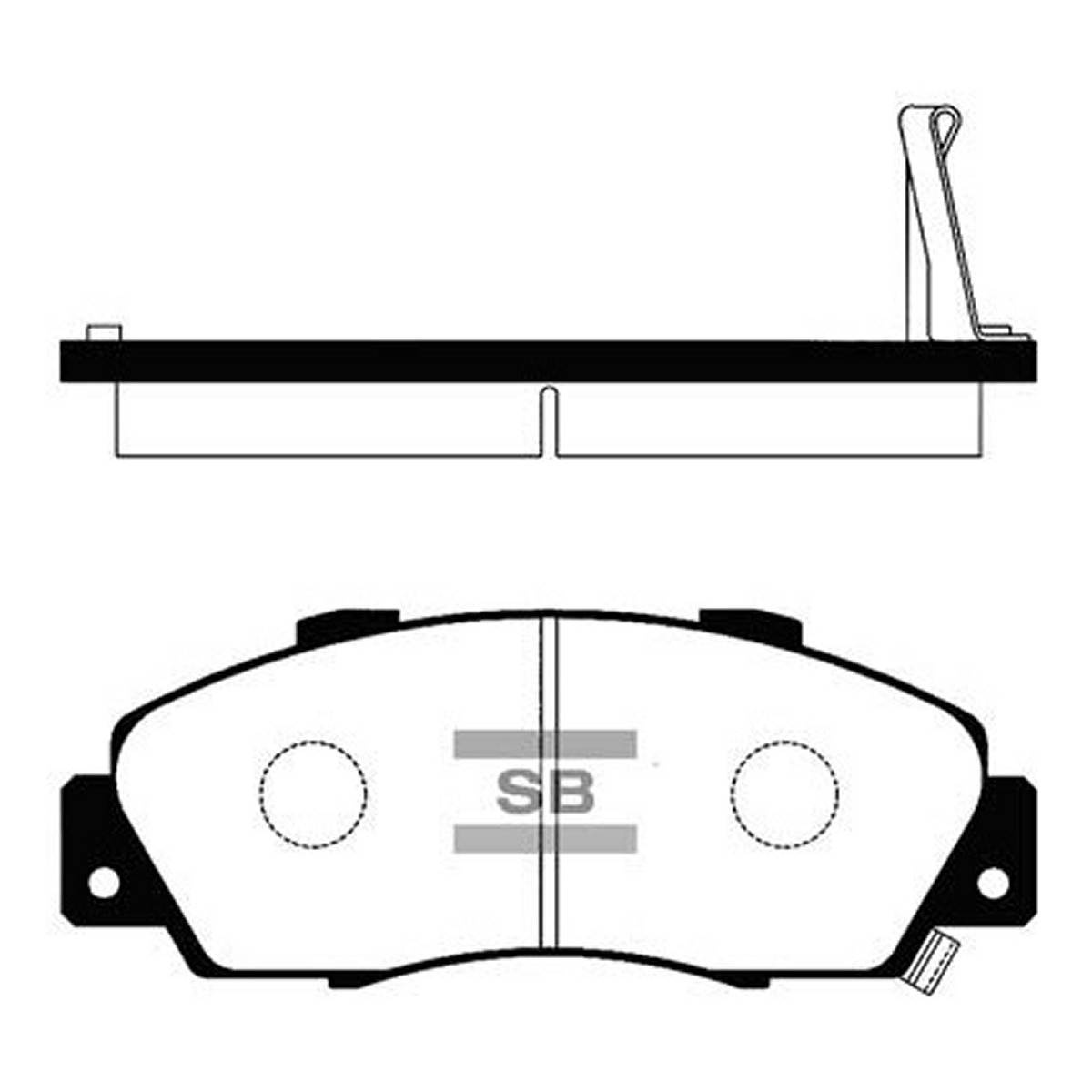 Колодки гальмівні дискові HONDA CR-V I (RD) 2.0 1995.10-2002.07 HI-Q (SP1076-F) HI-Q фото 3