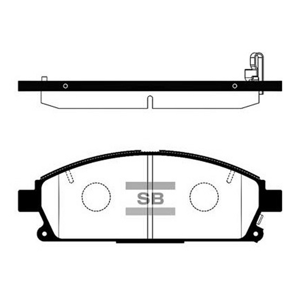 Колодки гальмівні дискові NISSAN X-TRAIL I (T30) 2.0 2001.01-2013.12 HI-Q (SP1365) HI-Q фото 3