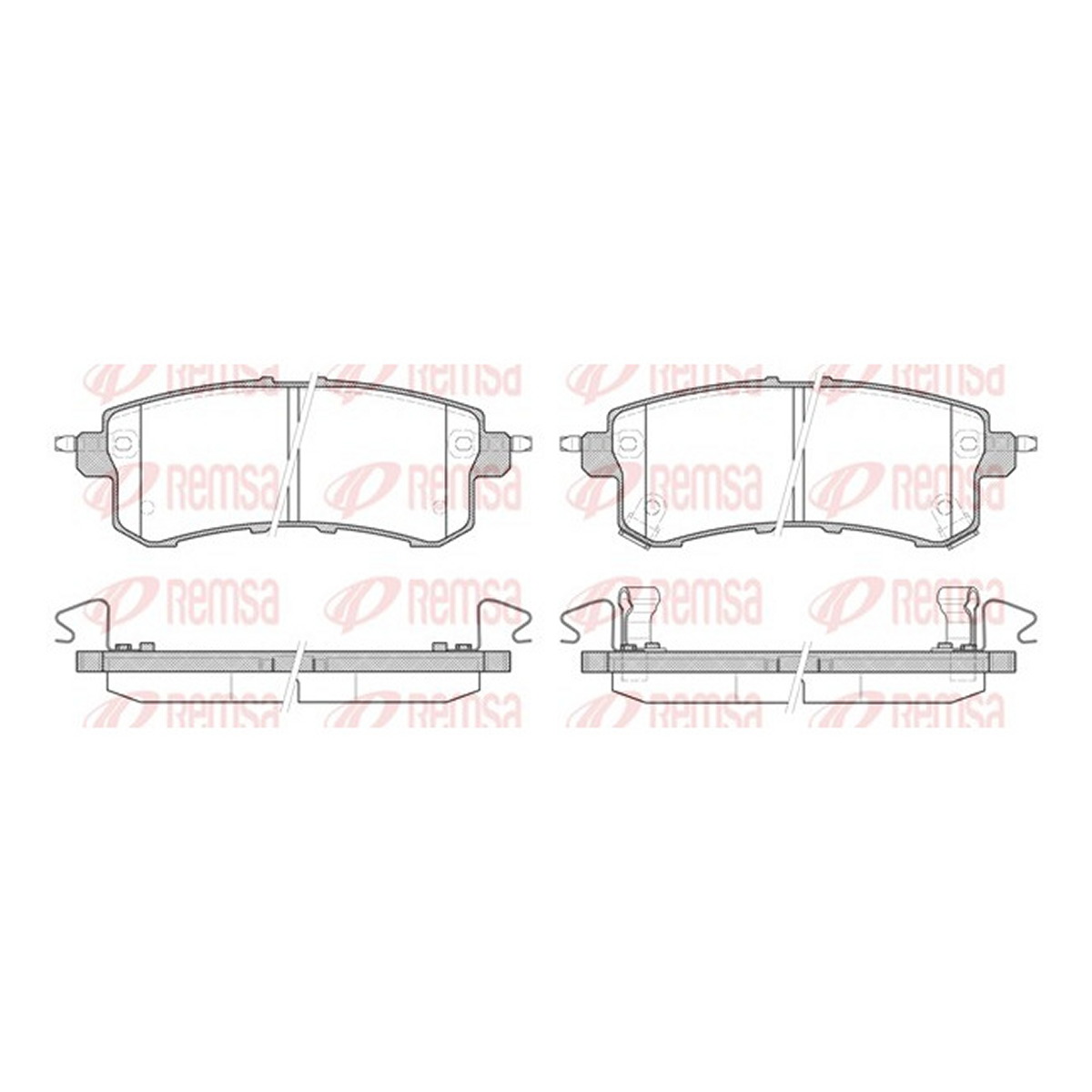 Колодки гальмівні дискові INFINITI QX80 5.6 2013.08- REMSA (1447.02) Remsa фото 3