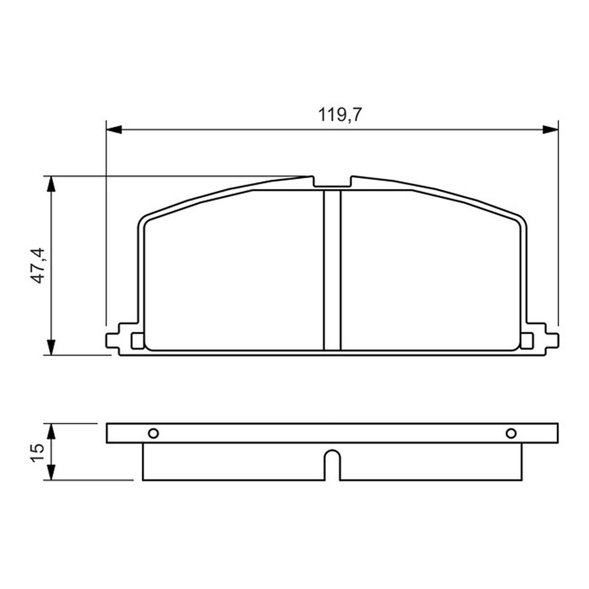 Колодки гальмівні дискові (комплект 4 шт) TOYOTA COROLLA (_E11_) 1.6 1995.05-2002.06 BOSCH (0 986 468 701) Bosch фото 9