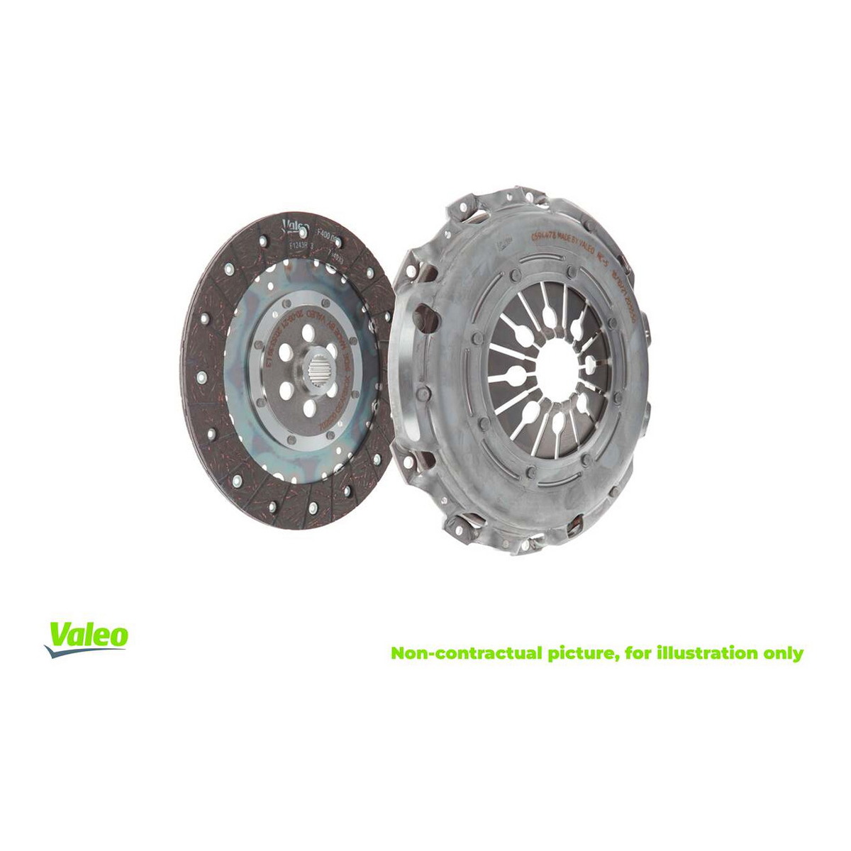 Комплект зчеплення CLUTCH SET (DISC+PRESSURE PLATE) DACIA DUSTER 1.5 DIESEL 10/2010- VALEO (826862) Valeo фото 6