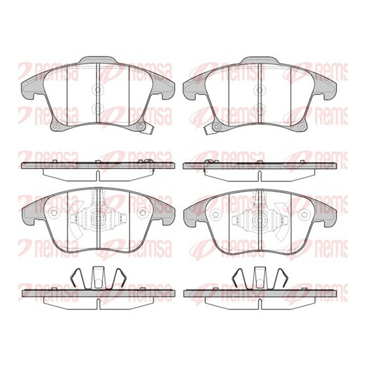 Колодки гальмівні дискові FORD MONDEO V TURNIER (CF) 1.6 2014.09- REMSA (1249.22) Remsa фото 3