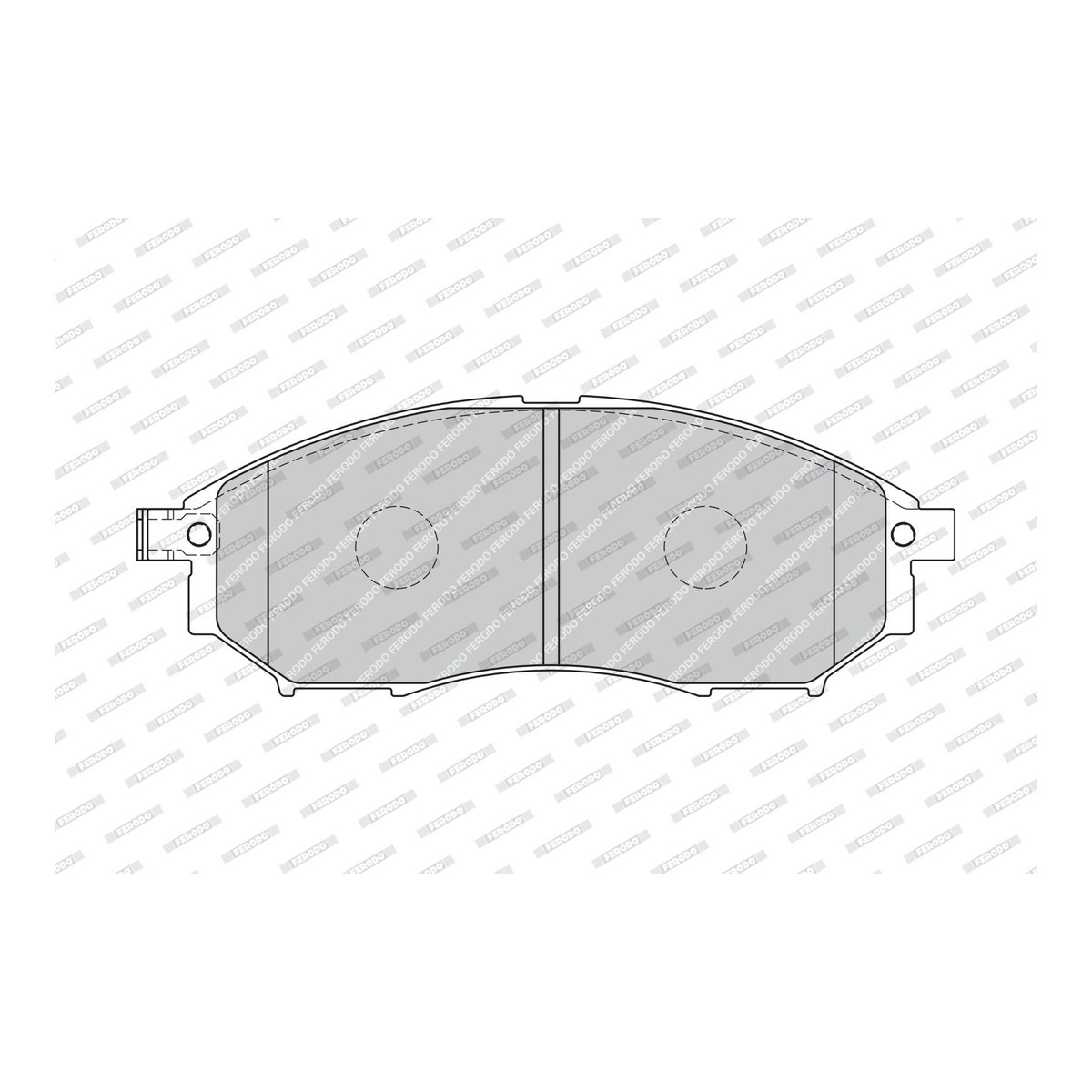 Колодки гальмівні дискові NISSAN QASHQAI / QASHQAI +2 I (J10, NJ10, JJ10E) 2.0 2006.11-2014 FERODO (FDB1881) Ferodo фото 6