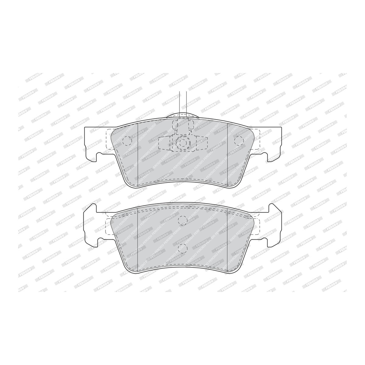 Колодки гальмівні дискові VW TOUAREG (7LA, 7L6, 7L7) 3.0 2002.10-2013.01 FERODO (FDB1460) Ferodo фото 7