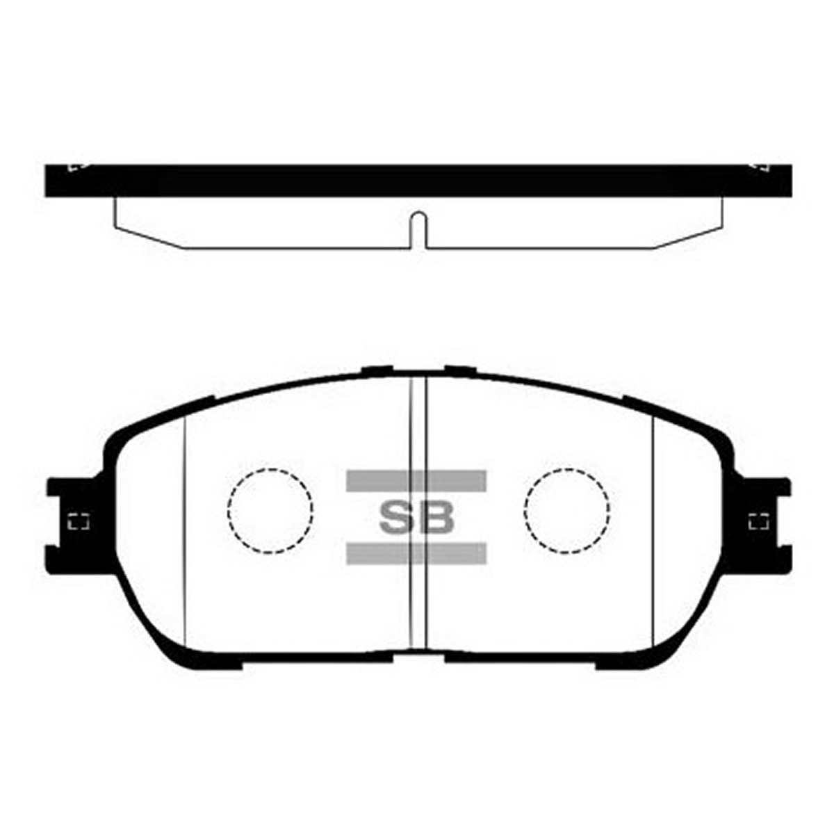 Колодки гальмівні дискові TOYOTA CAMRY ЛІФТБЕК (_V3_) 2.4 2001.08-2006.11 HI-Q (SP1372) HI-Q фото 3