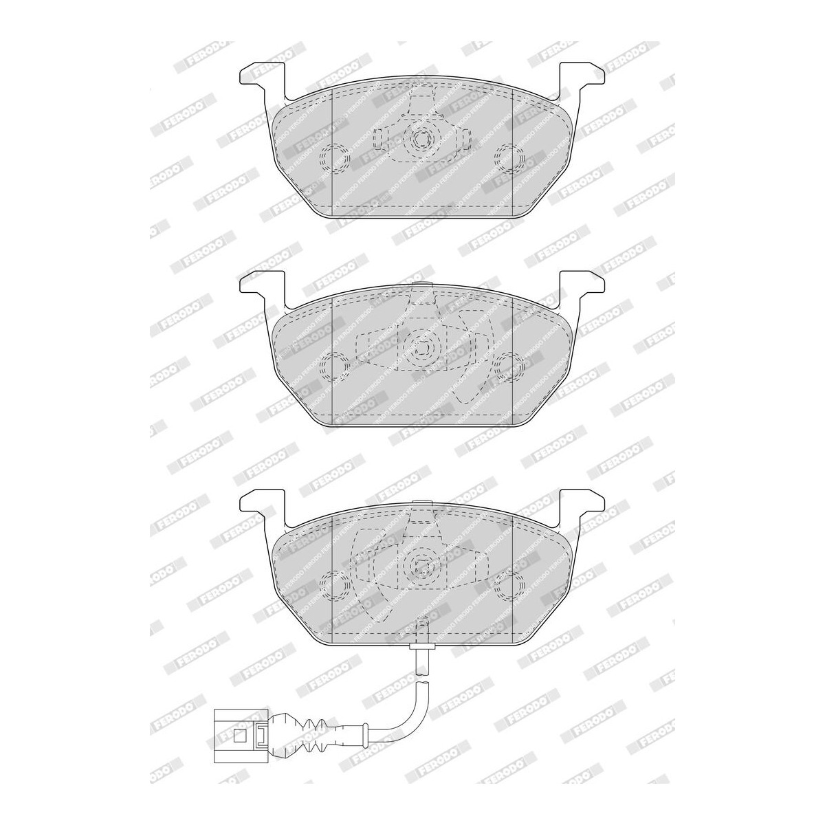 Колодки гальмівні дискові SKODA OCTAVIA III (5E3, NL3, NR3) 1.6 2012.11-2021.03 FERODO (FDB4454) Ferodo фото 7
