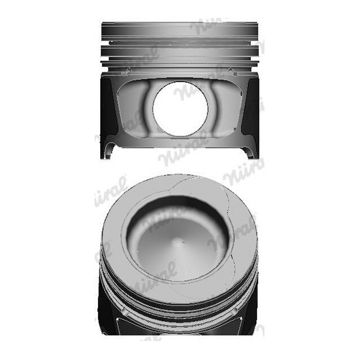 Поршень RENAULT 76.5 (76/78KW) K9K 732 PIN 26X60 TRAPEZ EURO 4 2005-> NURAL (87-123407-30) Nural фото 5