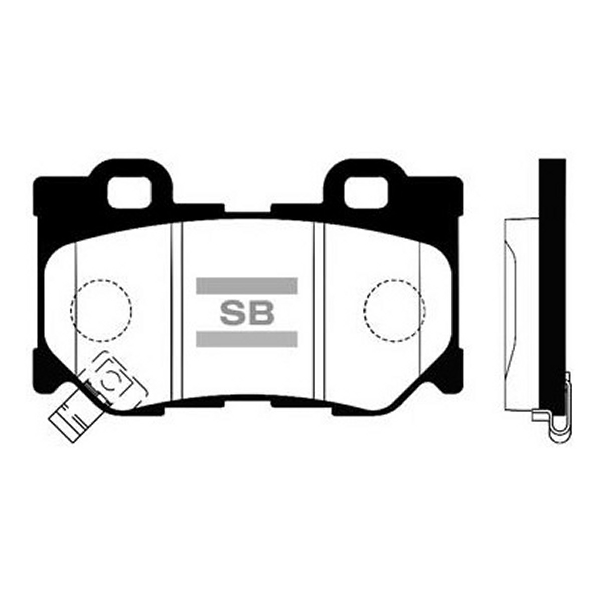 Колодки гальмівні дискові INFINITI QX70 3.7 2013.08- HI-Q (SP1472) HI-Q фото 3
