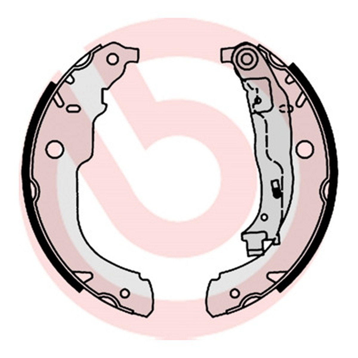 Колодки гальмівні барабанні (комплект 4 шт) CITROEN C-ELYSEE (DD_) 1.6 2012.11- BREMBO (S61528) BREMBO фото 3
