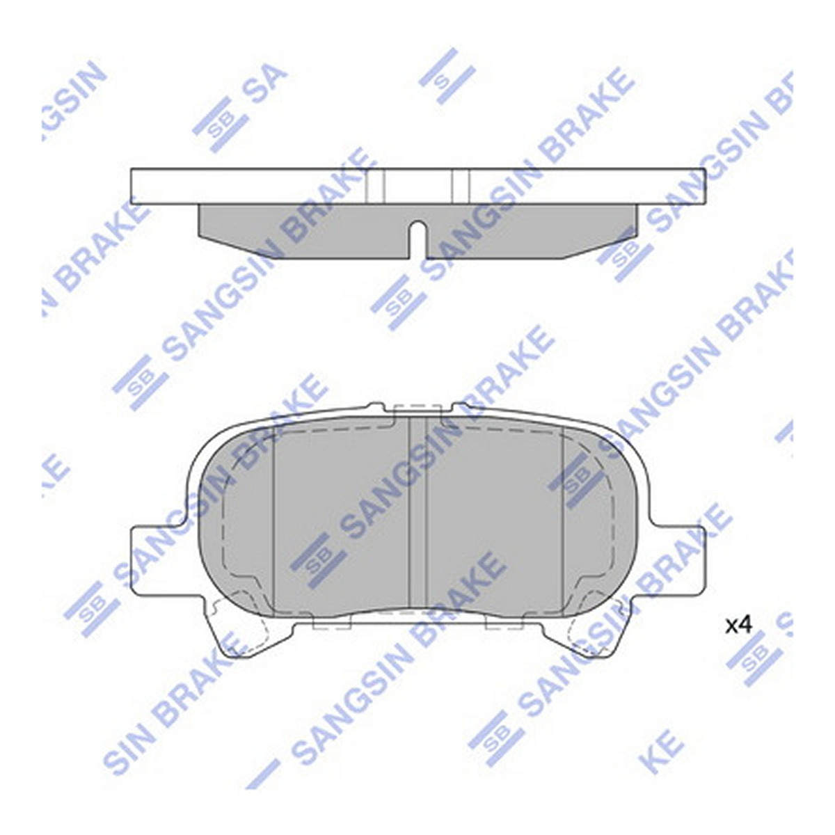 Колодки гальмівні дискові TOYOTA AVALON ЛІФТБЕК (_X3_) 3.5 2005.01-2012.11 HI-Q (SP1364) HI-Q фото 3