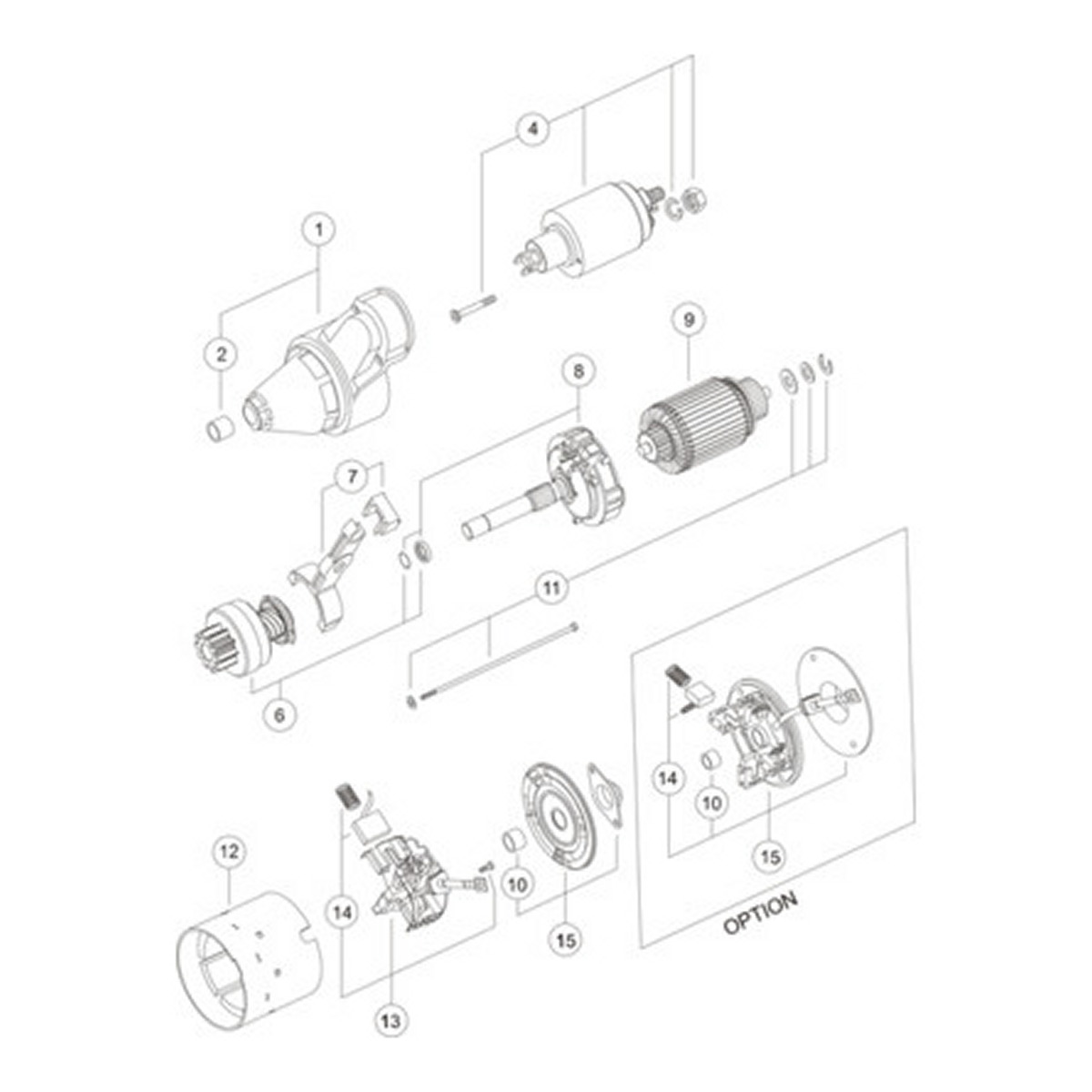 Стартер AE2156 MAHLE/ISKRA BA (AZE2156) Mahle фото 3